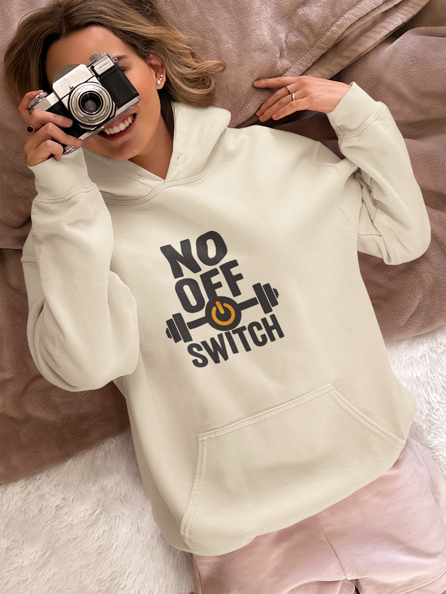 No Off Switch Motivational Hoodie | Unisex Fitness Sweatshirt & Gym Apparel