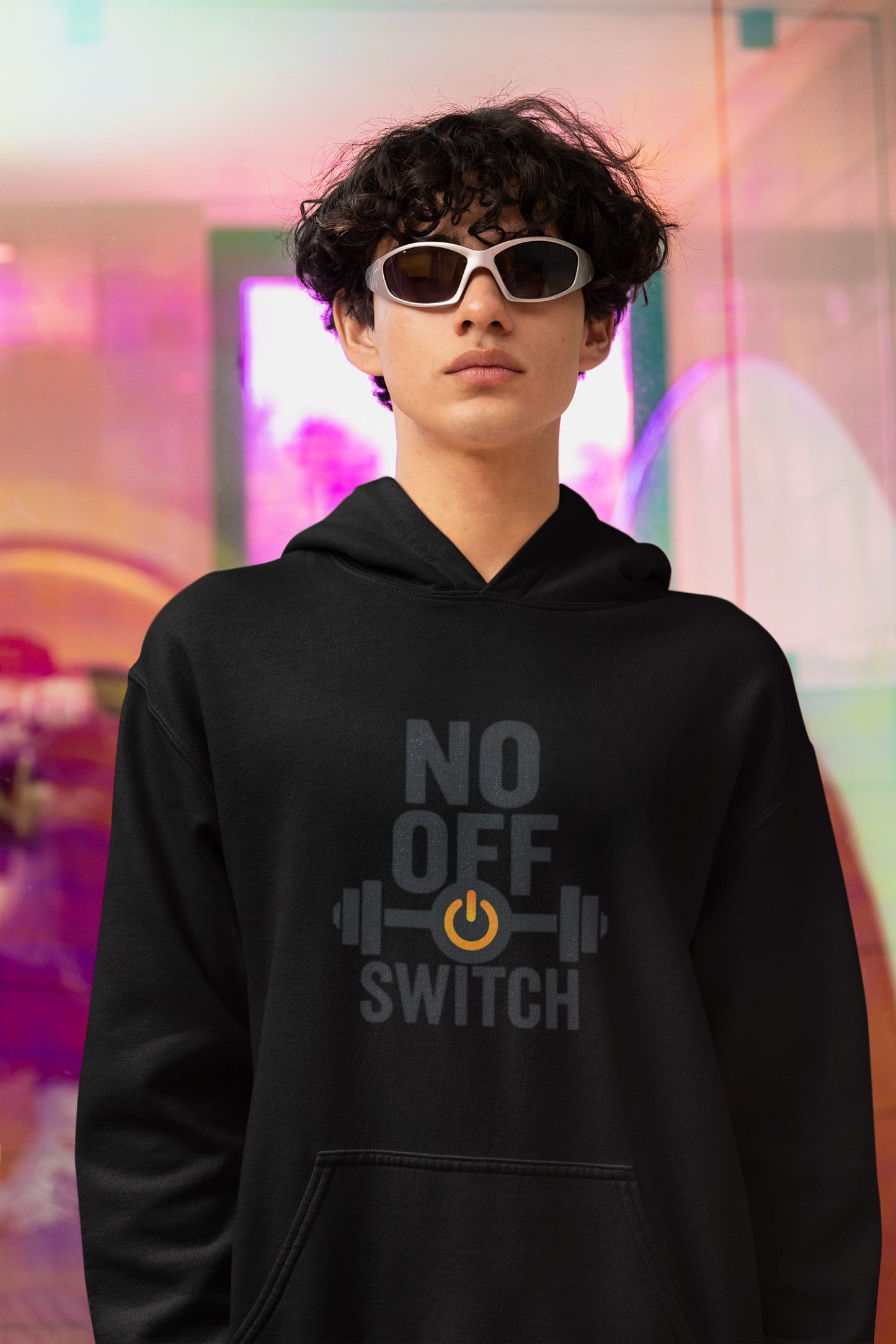 No Off Switch Motivational Hoodie | Unisex Fitness Sweatshirt & Gym Apparel