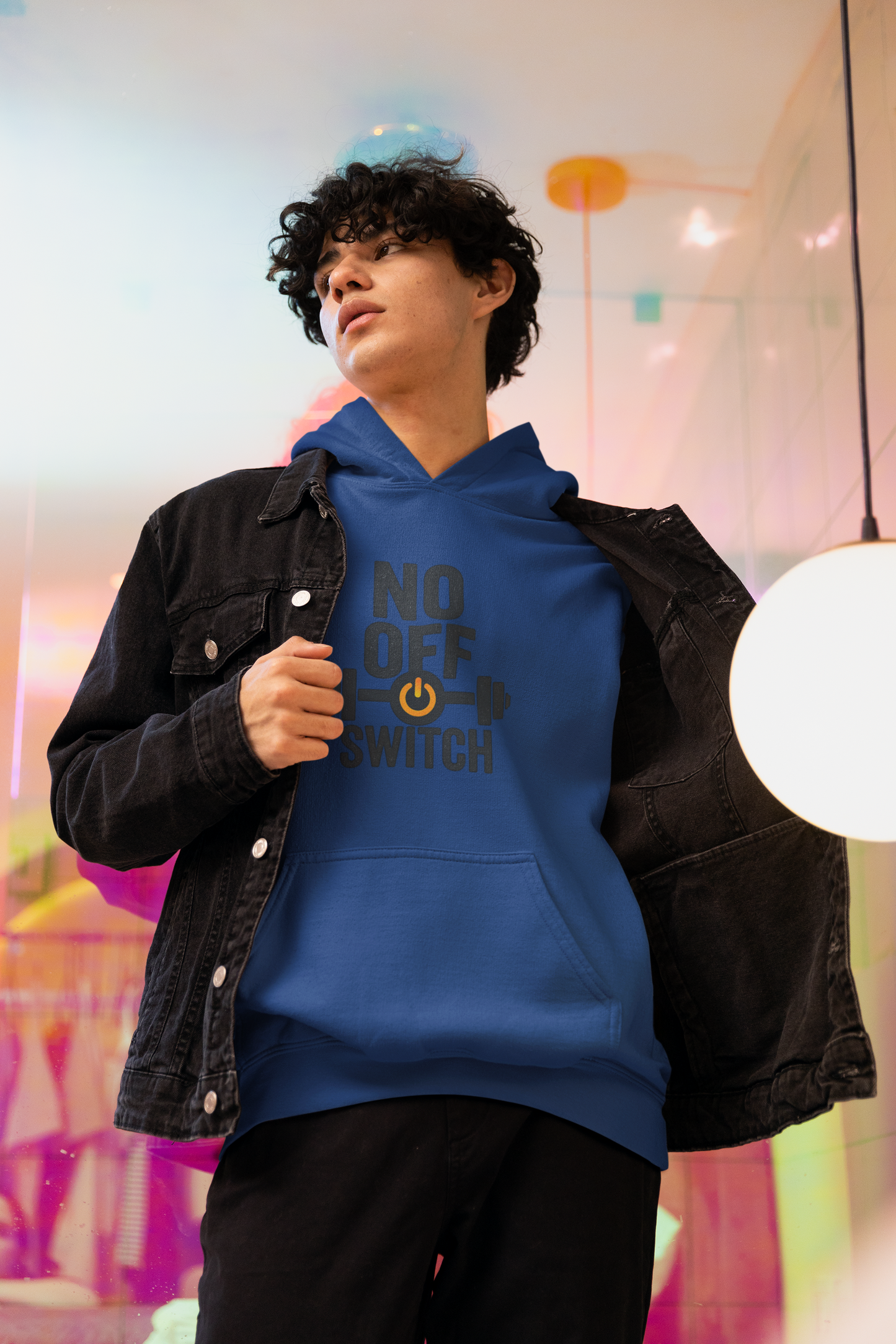 No Off Switch Motivational Hoodie | Unisex Fitness Sweatshirt & Gym Apparel