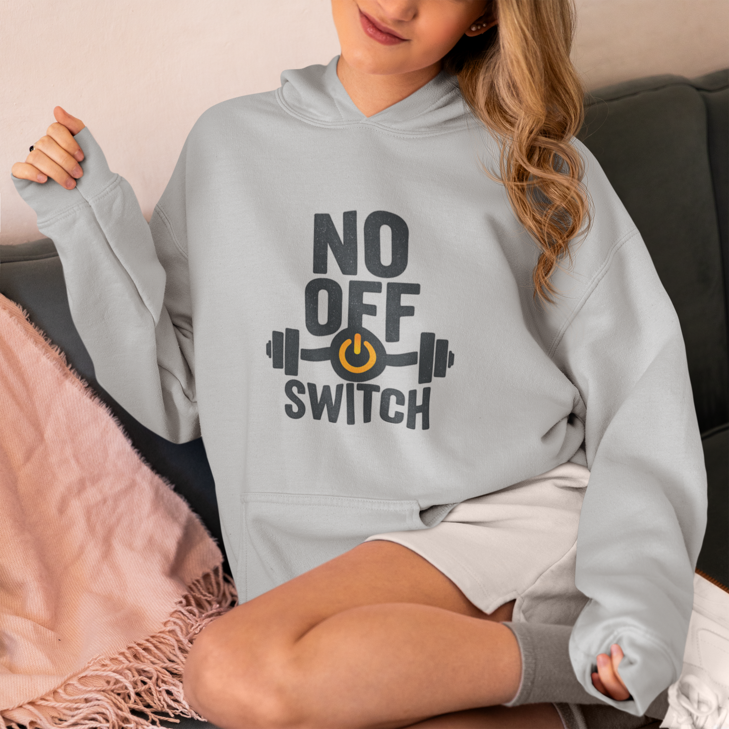 No Off Switch Motivational Hoodie | Unisex Fitness Sweatshirt & Gym Apparel