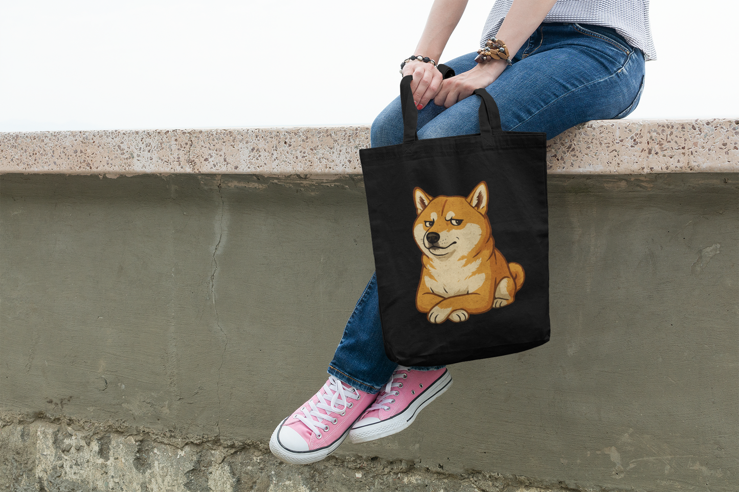 Shiba Inu Canvas Tote Bag | Cute Dog Lover Gift, Eco-Friendly Shopper, Pet Owner Accessory