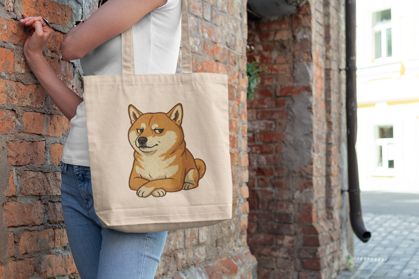 Shiba Inu Canvas Tote Bag | Cute Dog Lover Gift, Eco-Friendly Shopper, Pet Owner Accessory