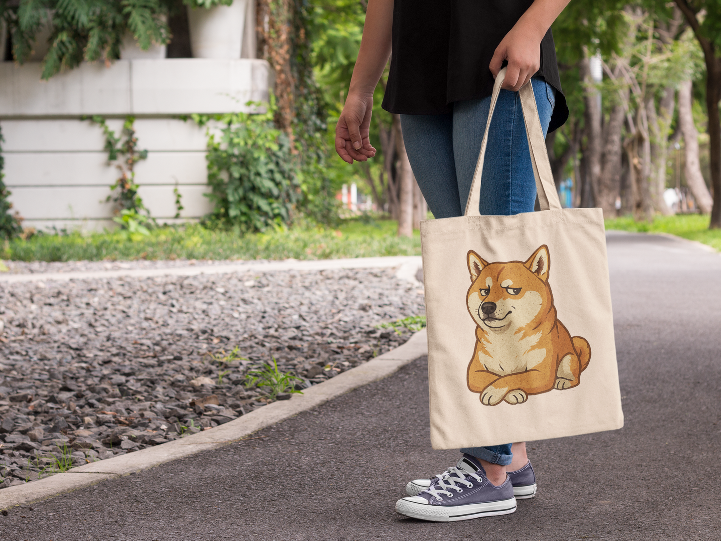 Shiba Inu Canvas Tote Bag | Cute Dog Lover Gift, Eco-Friendly Shopper, Pet Owner Accessory