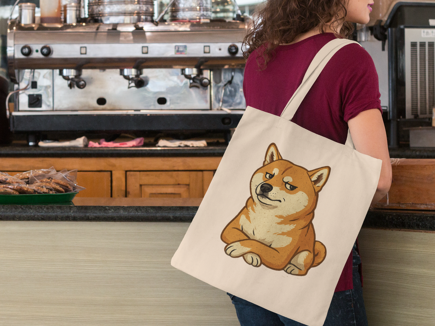 Shiba Inu Canvas Tote Bag | Cute Dog Lover Gift, Eco-Friendly Shopper, Pet Owner Accessory