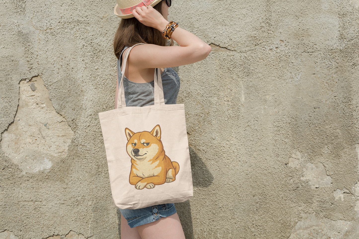 Shiba Inu Canvas Tote Bag | Cute Dog Lover Gift, Eco-Friendly Shopper, Pet Owner Accessory