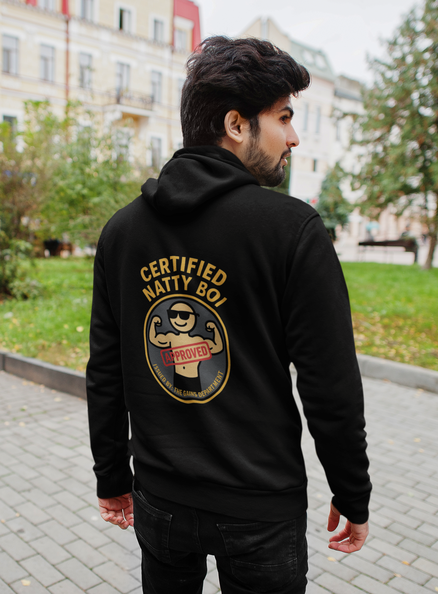 Lifetime Natty Midweight Hoodie | Certified Gym Enthusiast & Fitness Gift