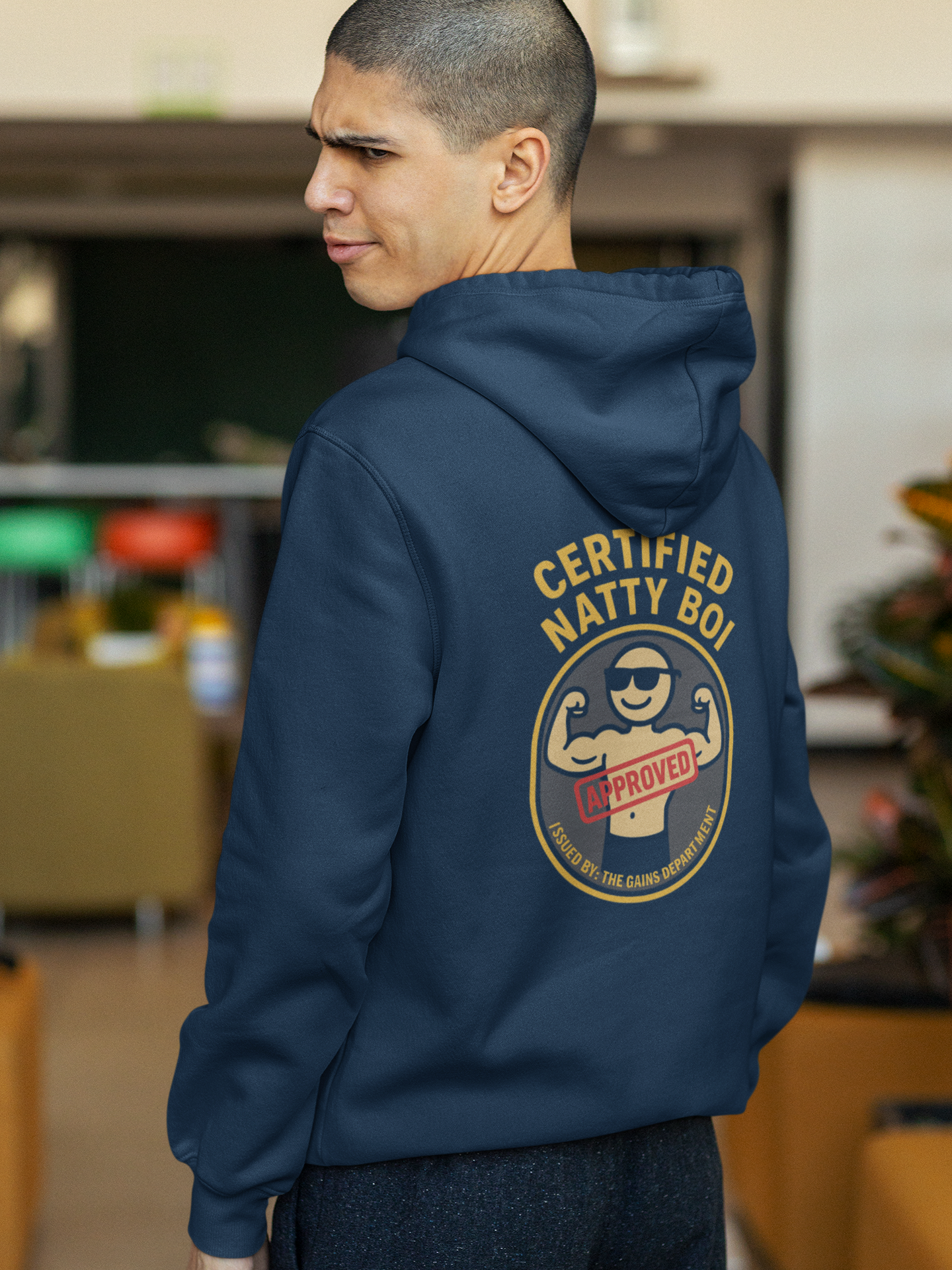 Lifetime Natty Midweight Hoodie | Certified Gym Enthusiast & Fitness Gift