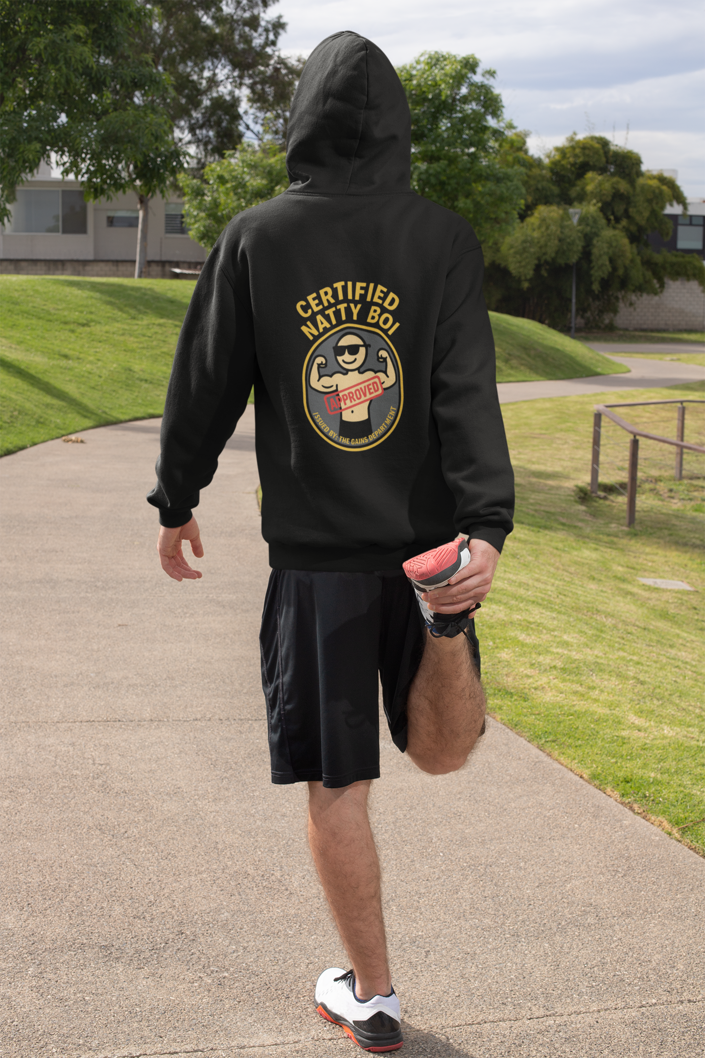 Lifetime Natty Midweight Hoodie | Certified Gym Enthusiast & Fitness Gift