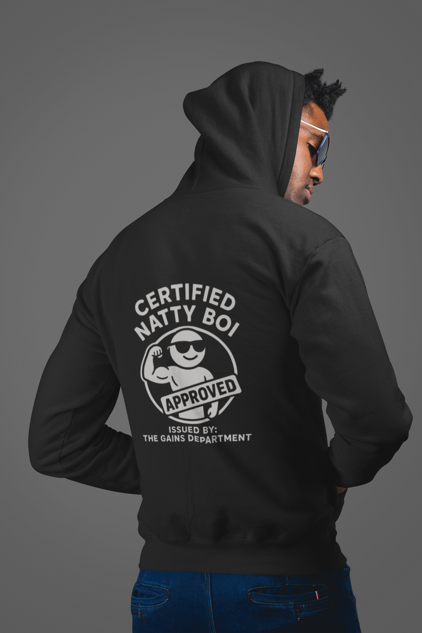 Lifetime Natty Unisex Hoodie | Certified Natty Boi Gym & Fitness Gift