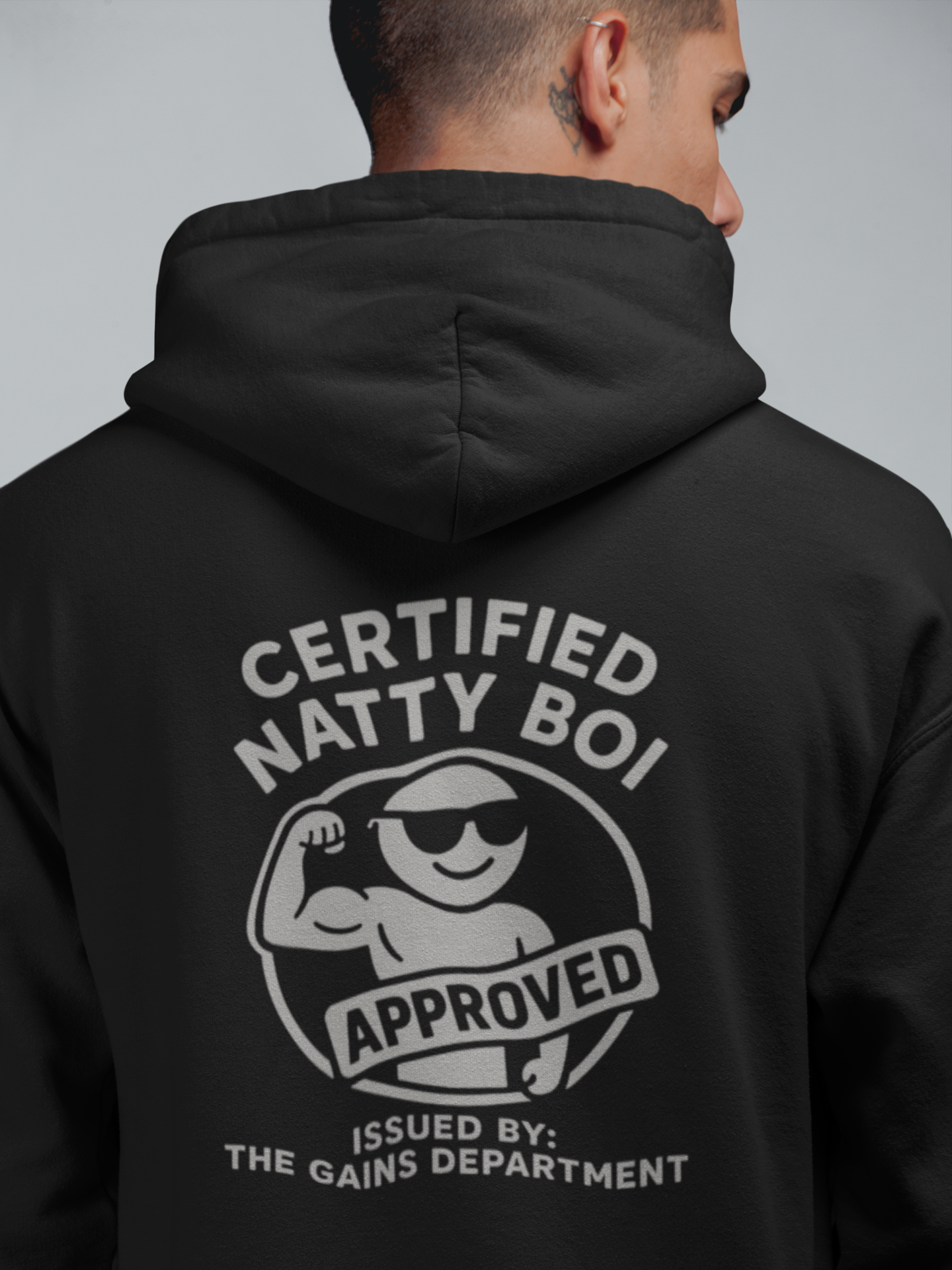 Lifetime Natty Unisex Hoodie | Certified Natty Boi Gym & Fitness Gift