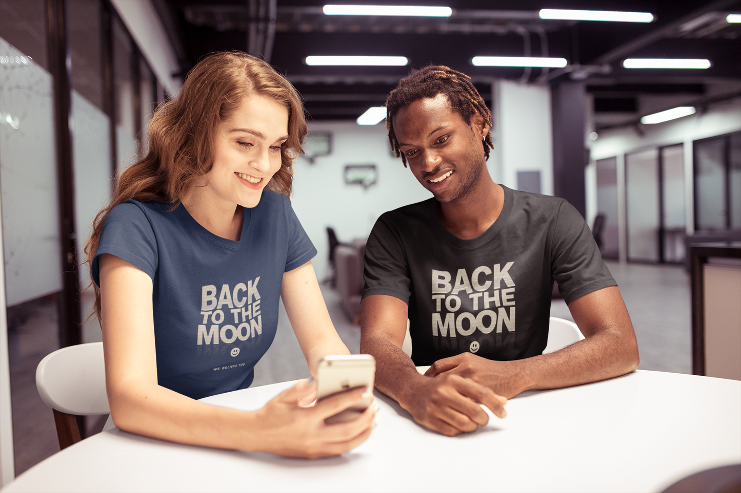 Back to the Moon T-Shirt — 'We Believe You' Retro Space Tee