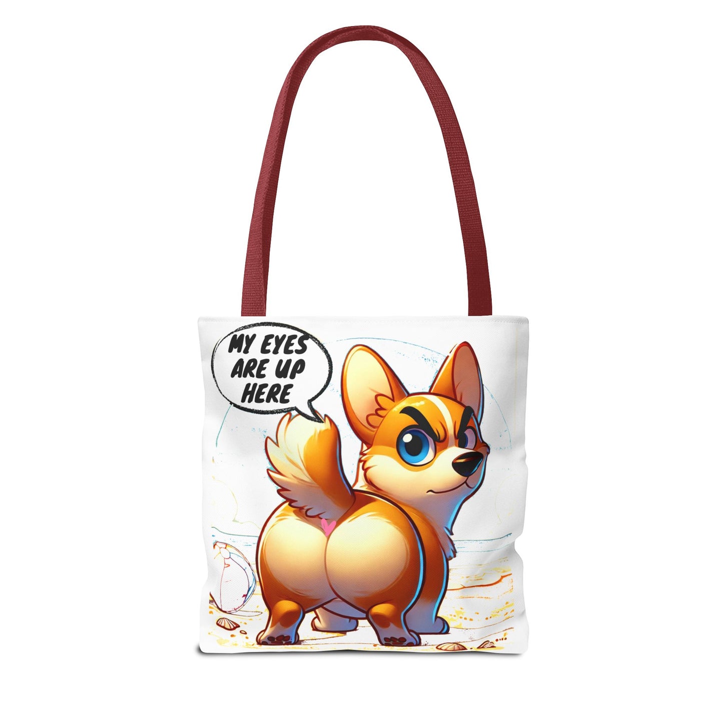 Cute Corgi Tote Bag | Dog Lover Gift, Fun Reusable Shopping Bag, Pet Owner Beach Tote