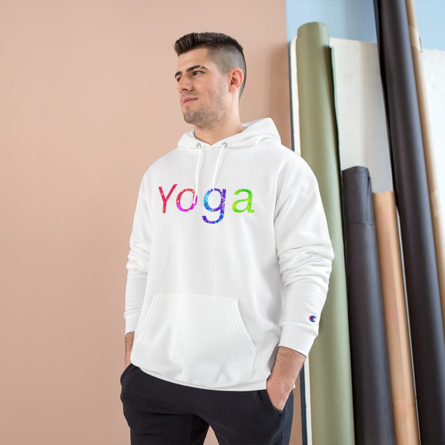 Yoga Champion Hoodie - Cozy Fitness Sweatshirt, Gift for Yogis, Gym Wear, Relaxation Apparel, Motivational Clothing