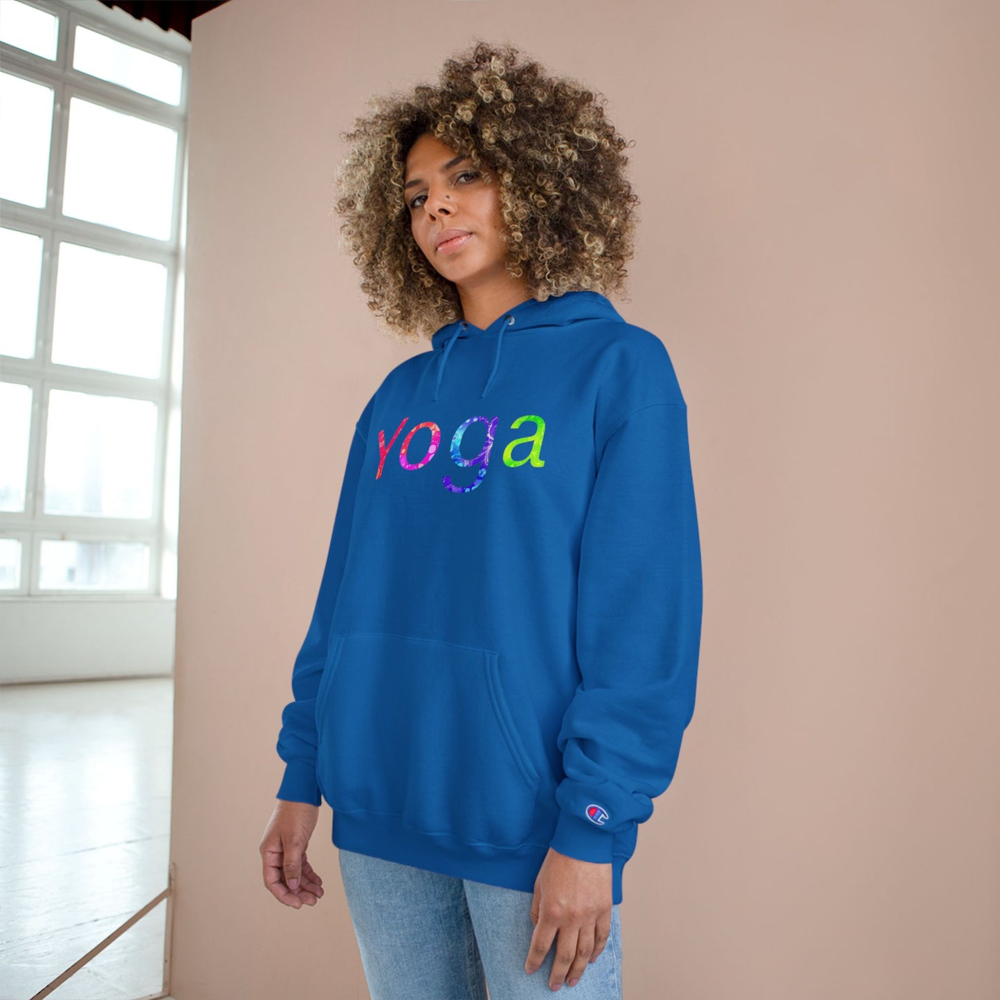 Yoga Champion Hoodie - Cozy Fitness Sweatshirt, Gift for Yogis, Gym Wear, Relaxation Apparel, Motivational Clothing
