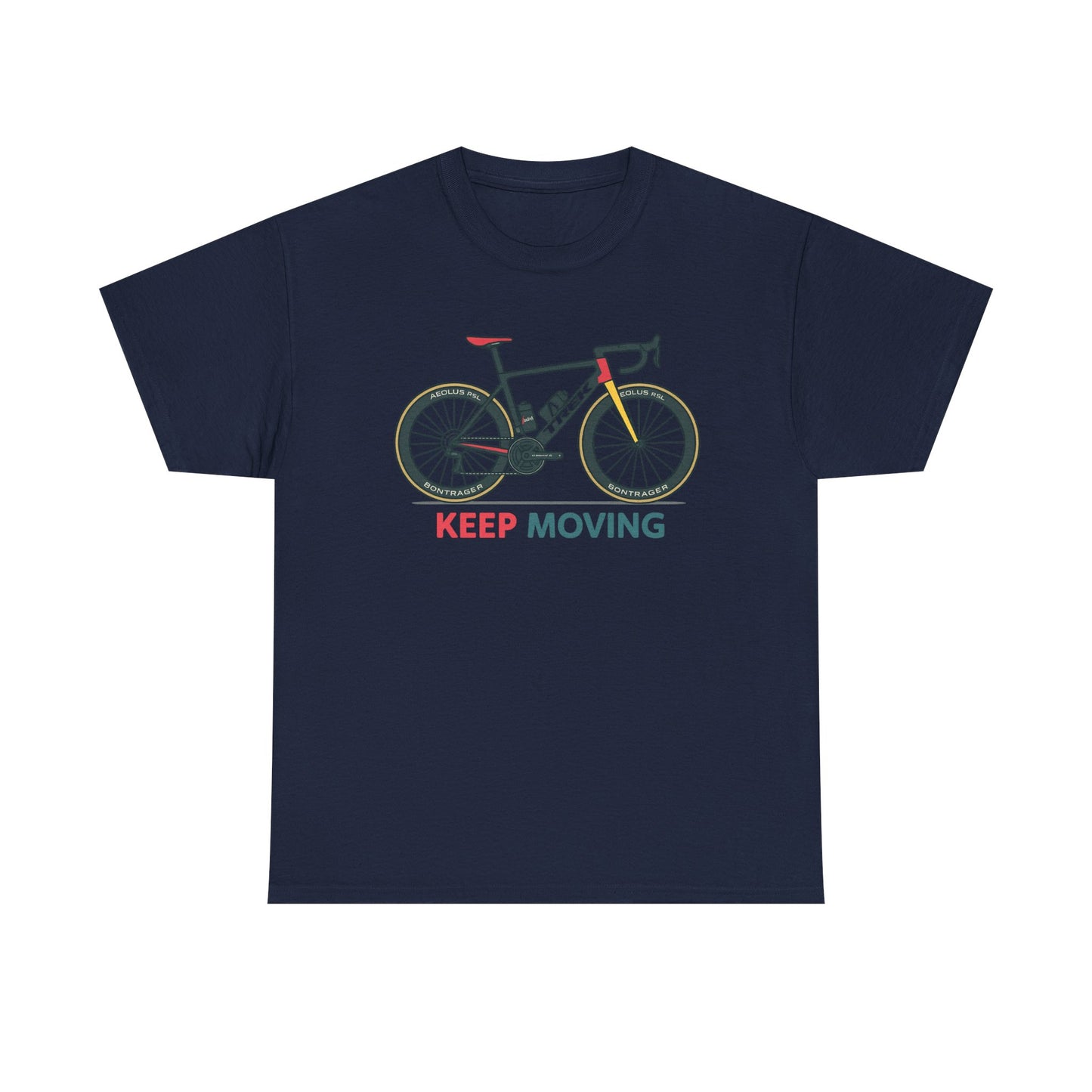"Keep Moving" Motivational Tee | Unisex Cycling & Fitness Gift