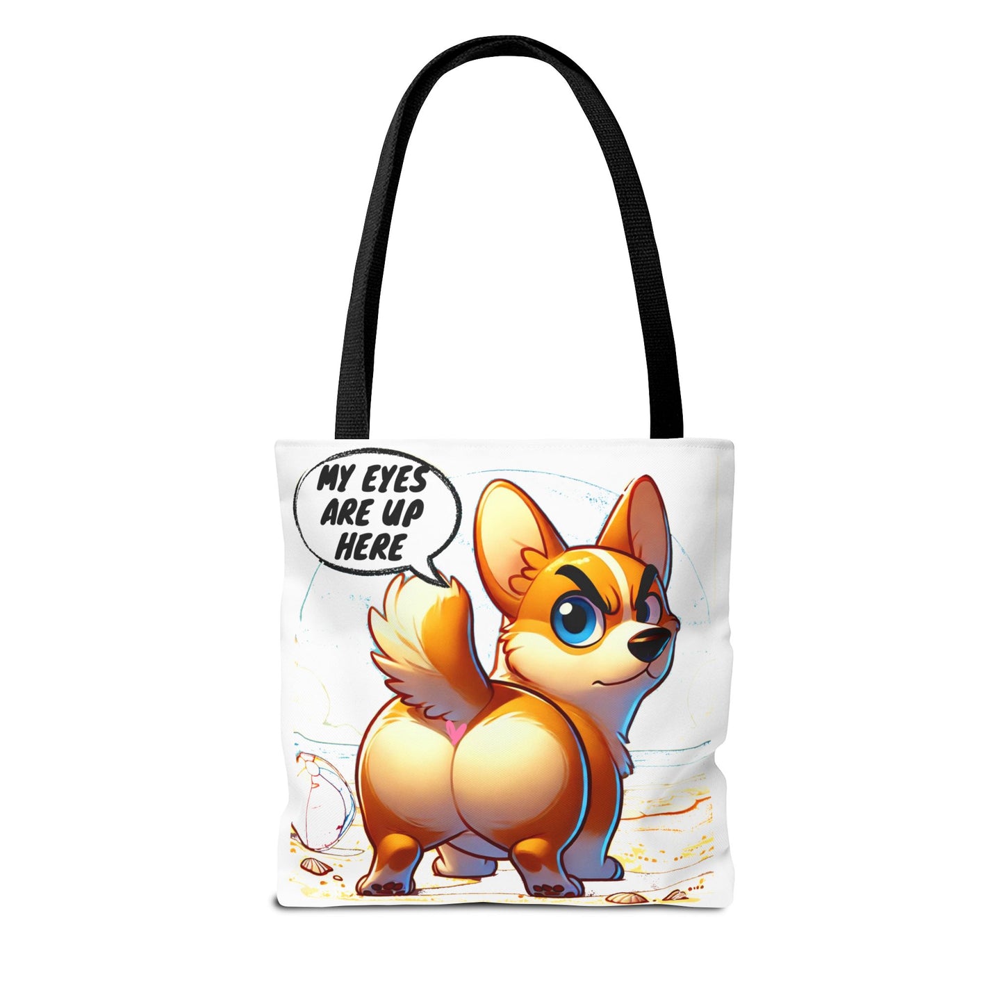 Cute Corgi Tote Bag | Dog Lover Gift, Fun Reusable Shopping Bag, Pet Owner Beach Tote