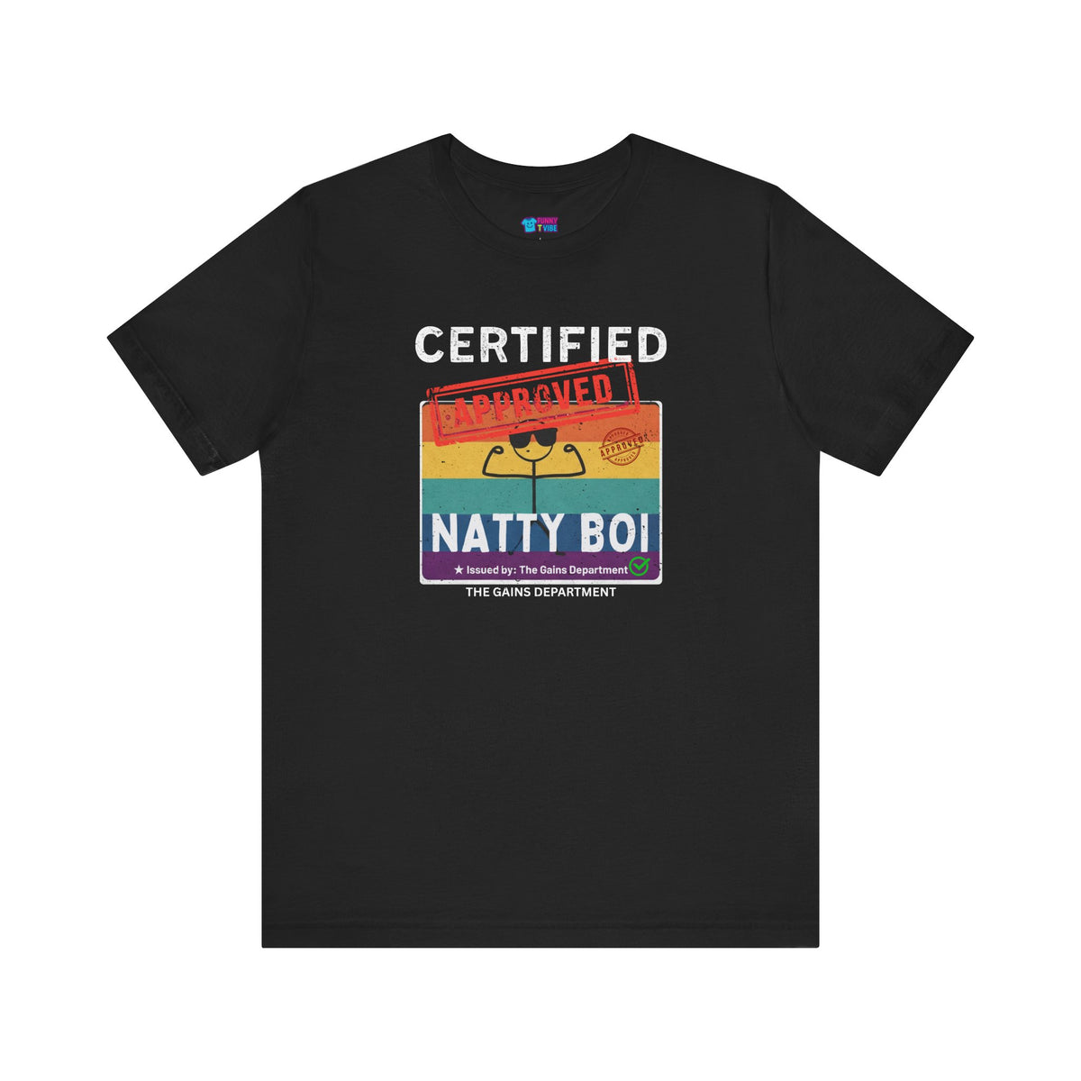 Funny Certified Natty Boi Unisex Jersey Tee - Trendy & Fun T-Shirt for Gym Enthusiasts