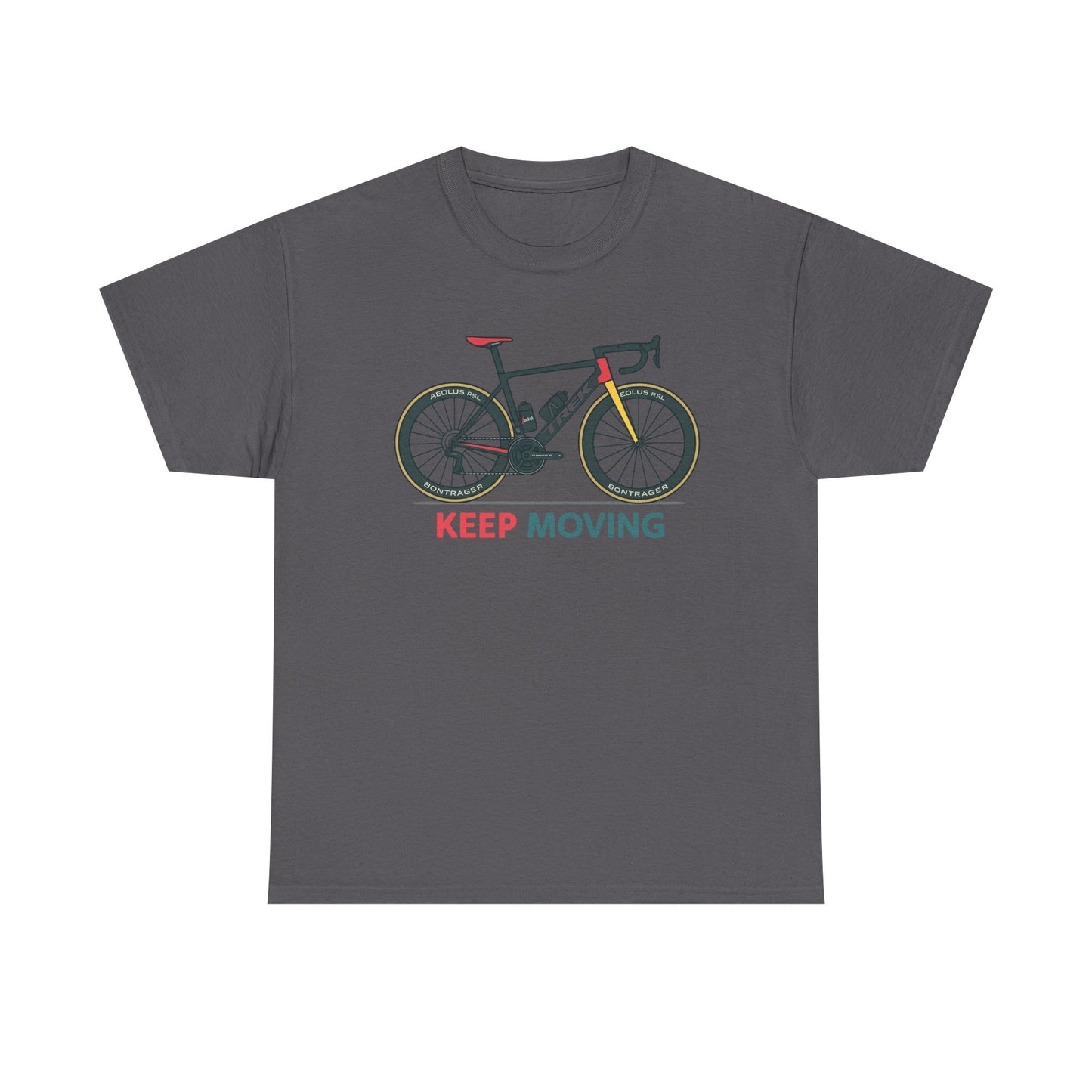 "Keep Moving" Motivational Tee | Unisex Cycling & Fitness Gift