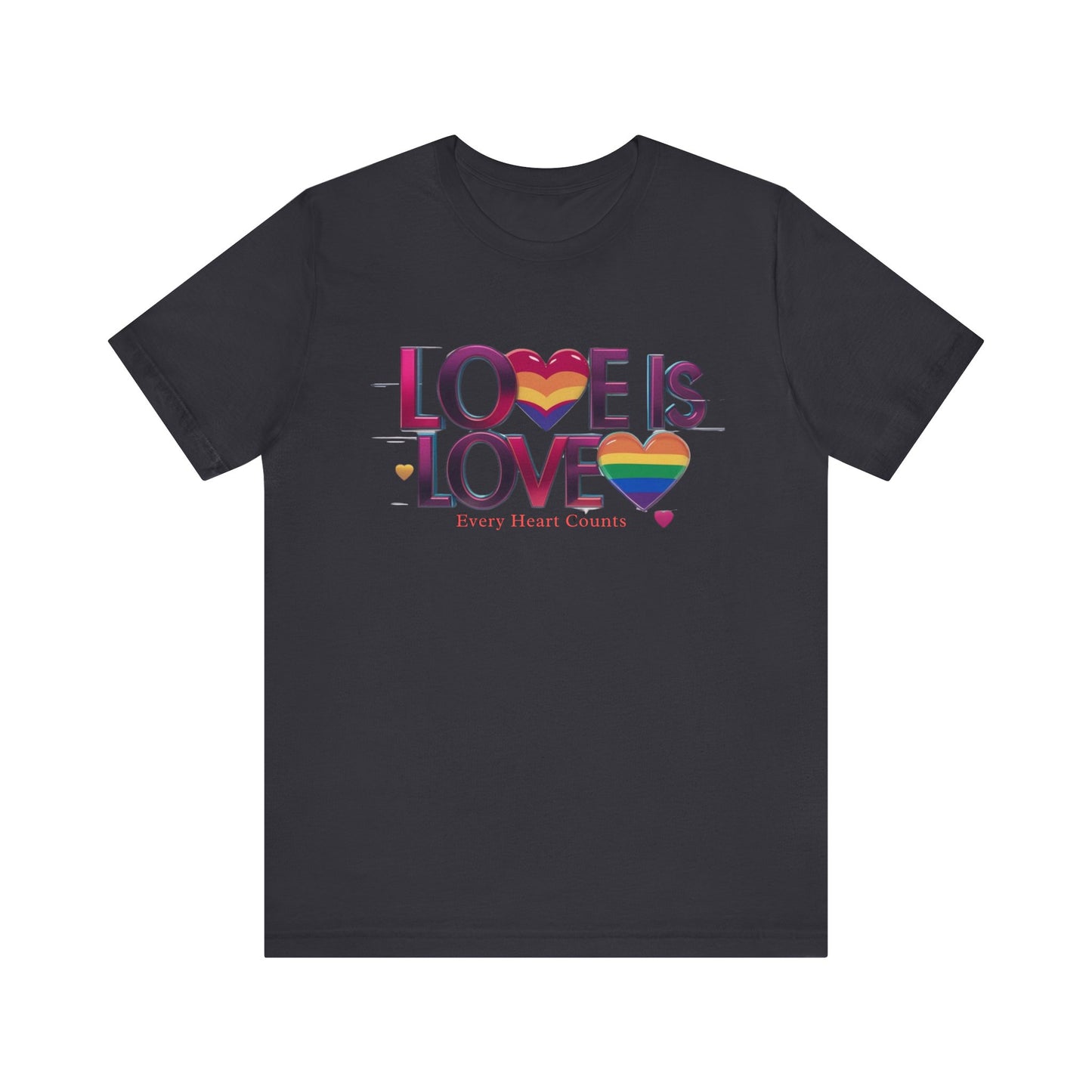 Pride Rainbow Heart T-Shirt | LGBTQ+ Apparel & Love Is Love Tee
