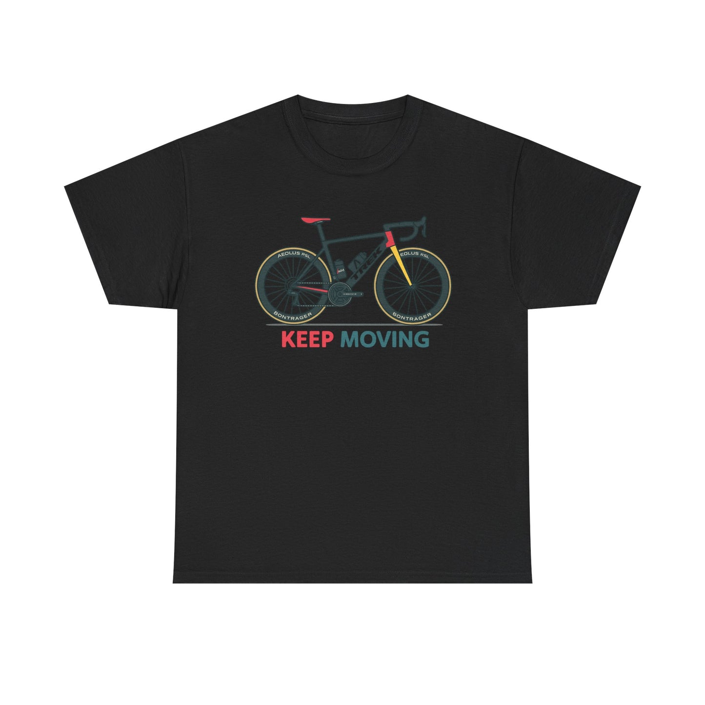 "Keep Moving" Motivational Tee | Unisex Cycling & Fitness Gift