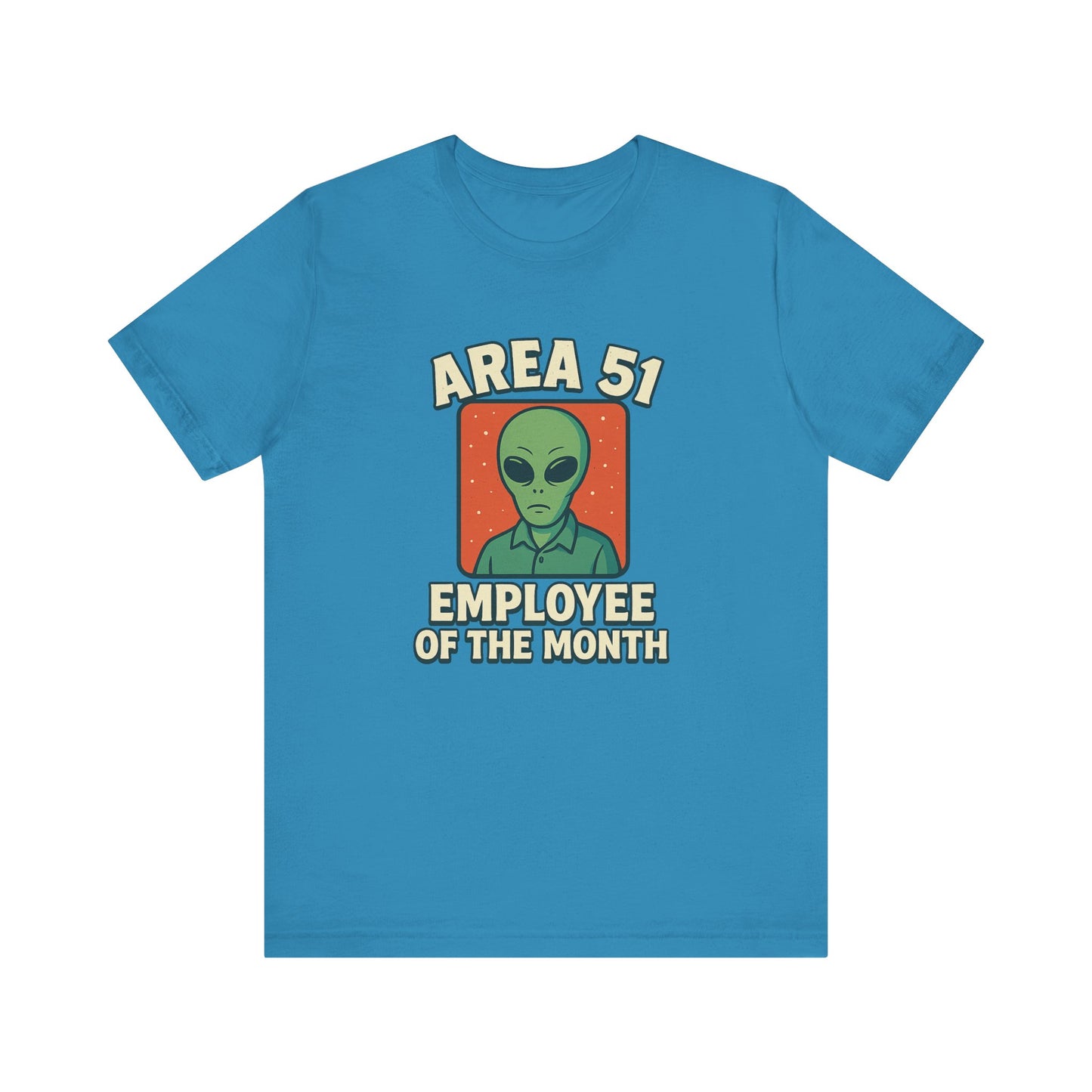 Area 51 Employee of the Month T-Shirt | Funny Alien Graphic Tee