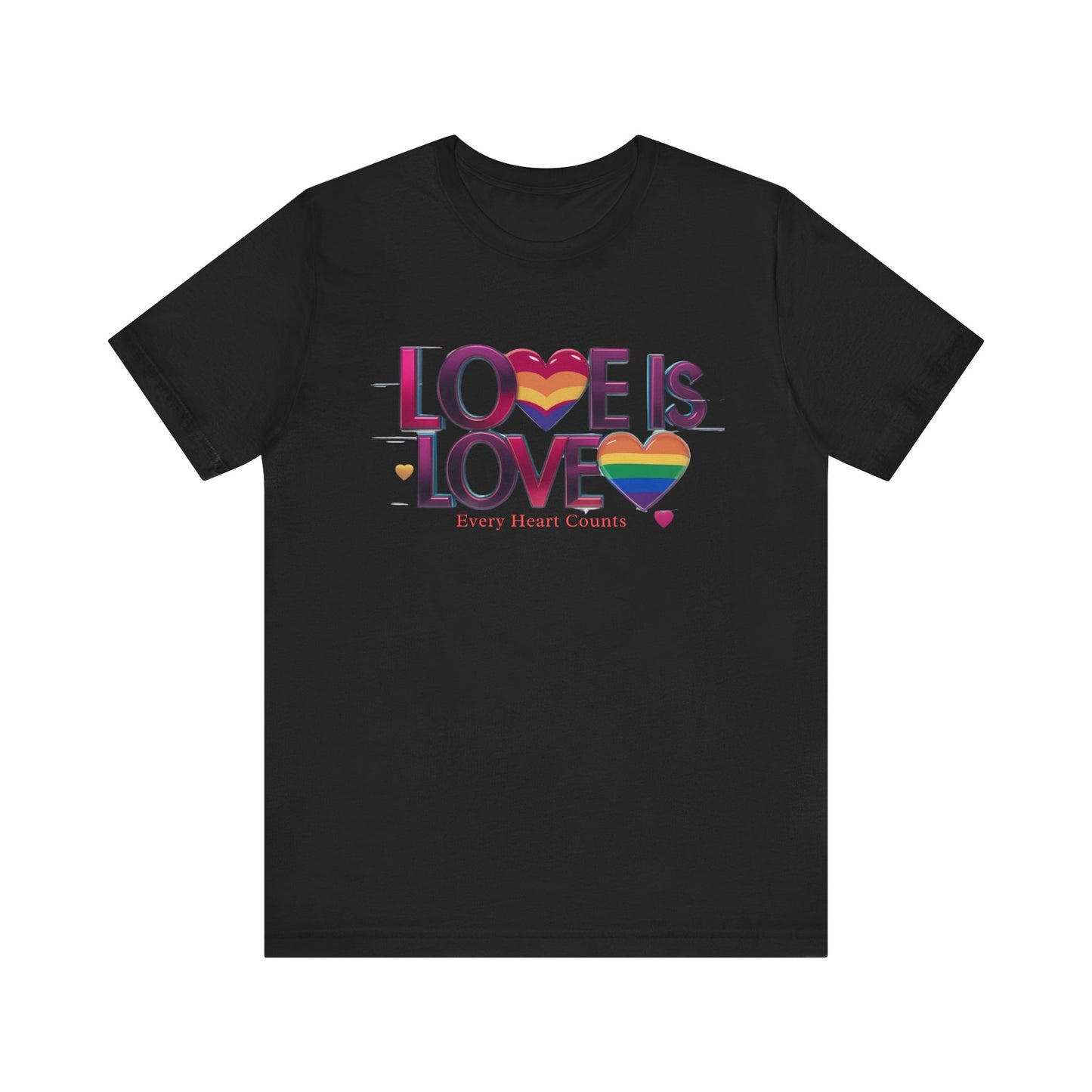 Pride Rainbow Heart T-Shirt | LGBTQ+ Apparel & Love Is Love Tee