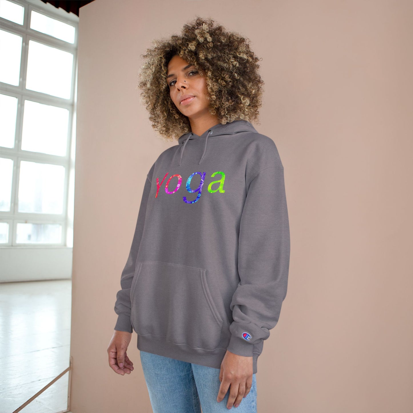 Yoga Champion Hoodie - Cozy Fitness Sweatshirt, Gift for Yogis, Gym Wear, Relaxation Apparel, Motivational Clothing