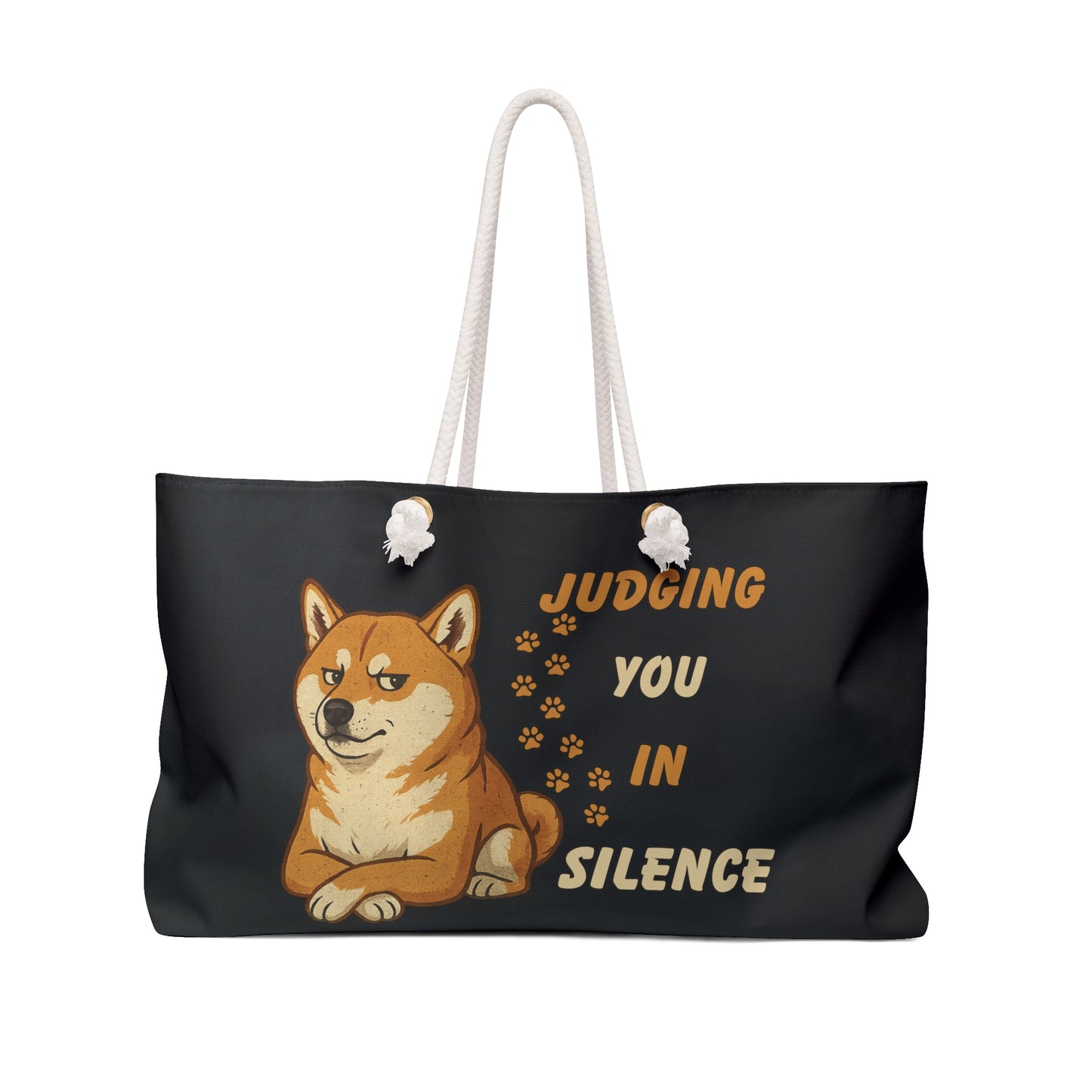 Shiba Inu Weekender Bag | Fun Dog Lover Travel Tote & Pet Owner Gift