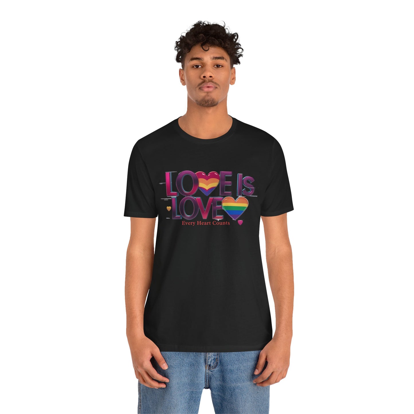 Pride Rainbow Heart T-Shirt | LGBTQ+ Apparel & Love Is Love Tee