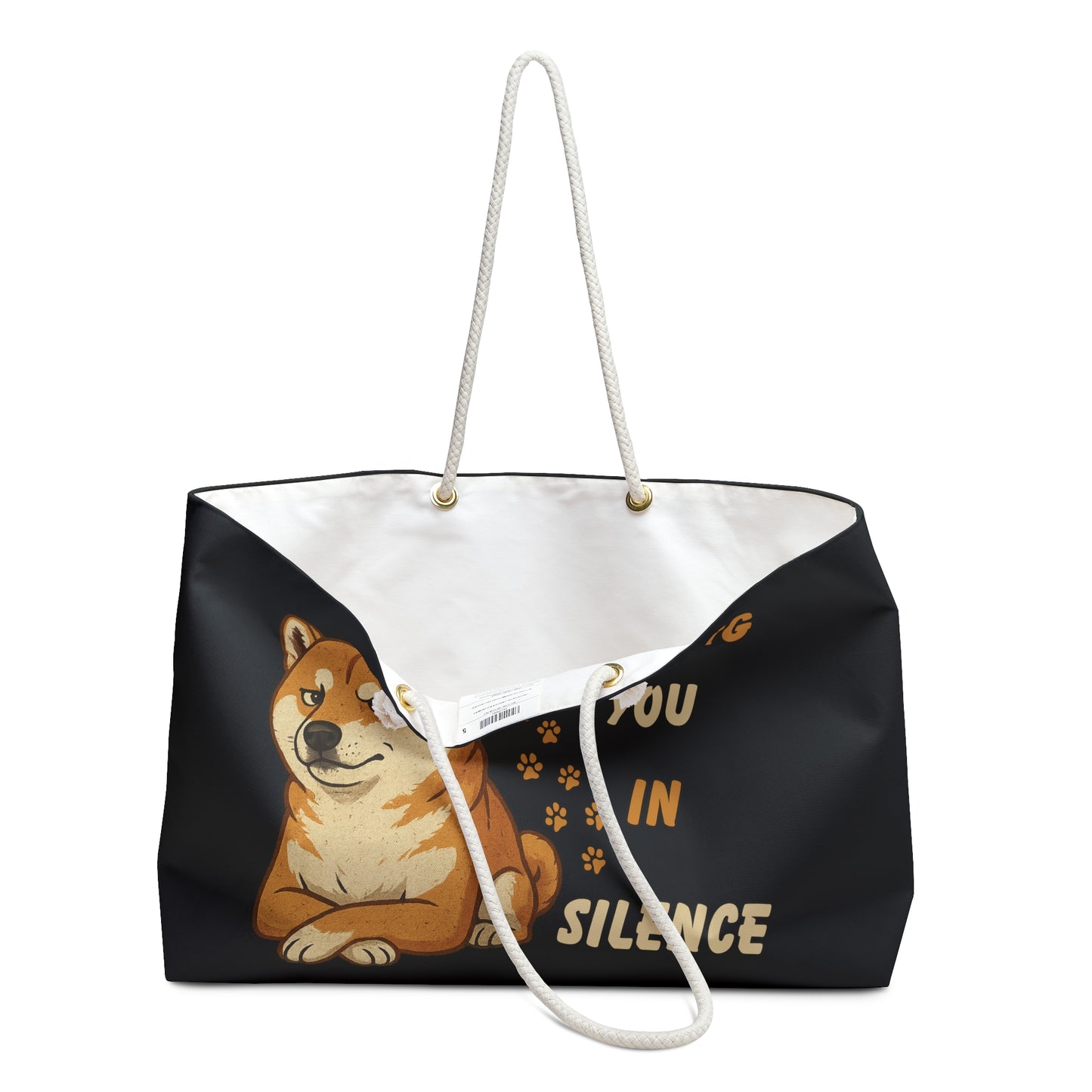 Shiba Inu Weekender Bag | Fun Dog Lover Travel Tote & Pet Owner Gift