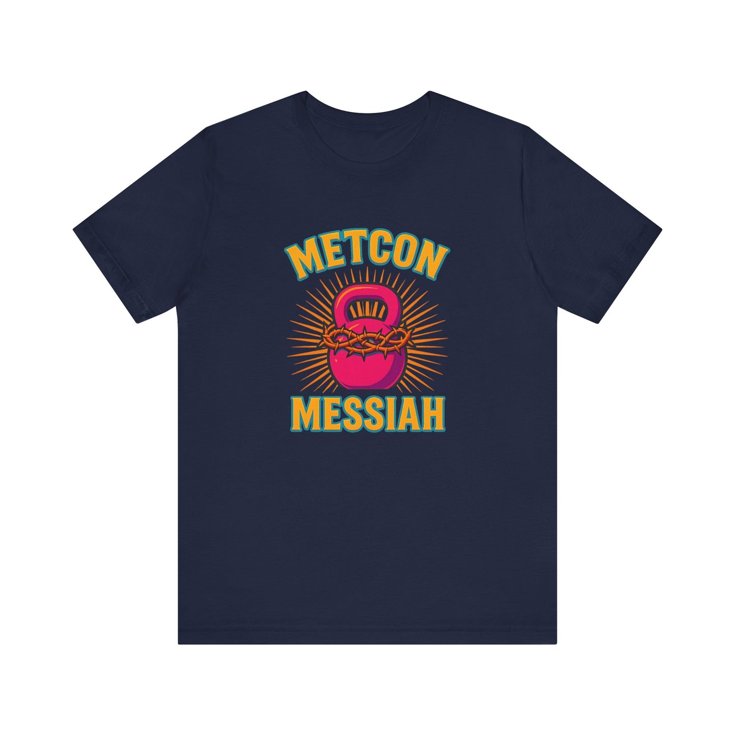 CrossFit Metcon Messiah T-Shirt | Funny Workout Tee, Unisex Fitness Gift for Lifters