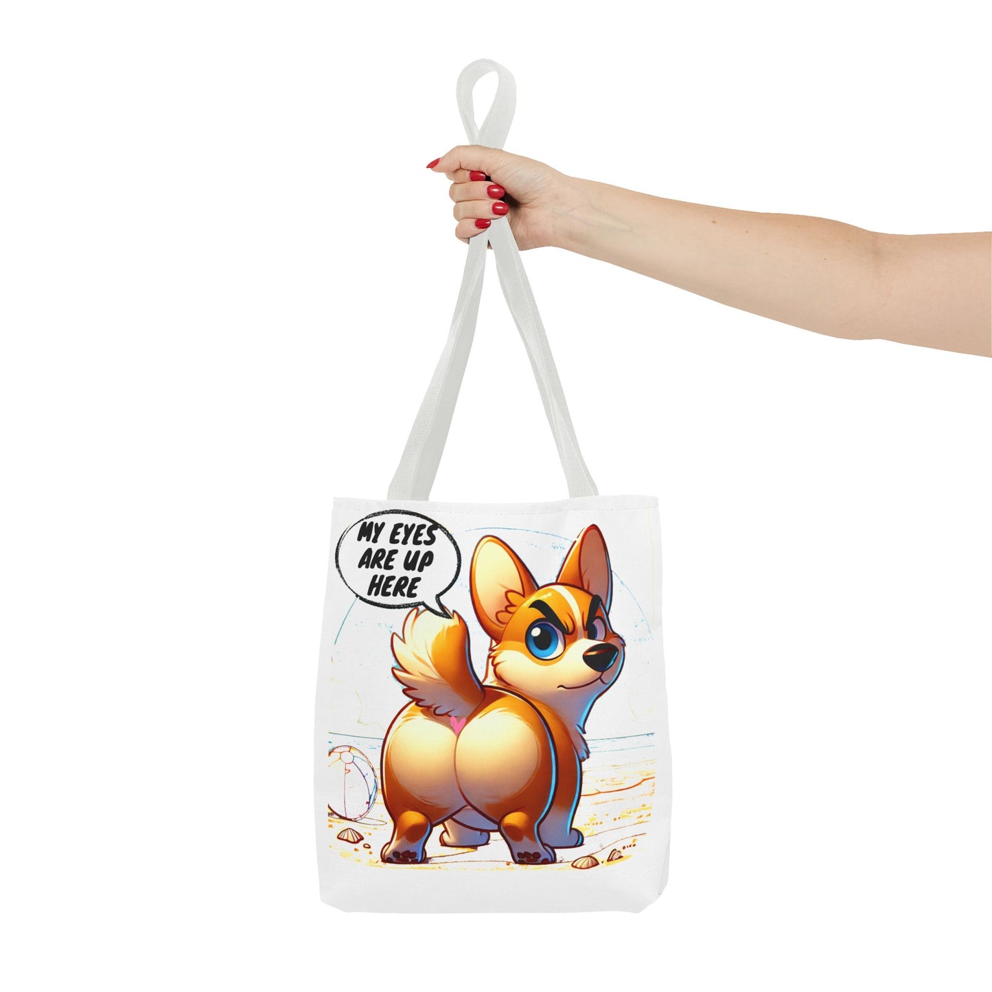 Cute Corgi Tote Bag | Dog Lover Gift, Fun Reusable Shopping Bag, Pet Owner Beach Tote