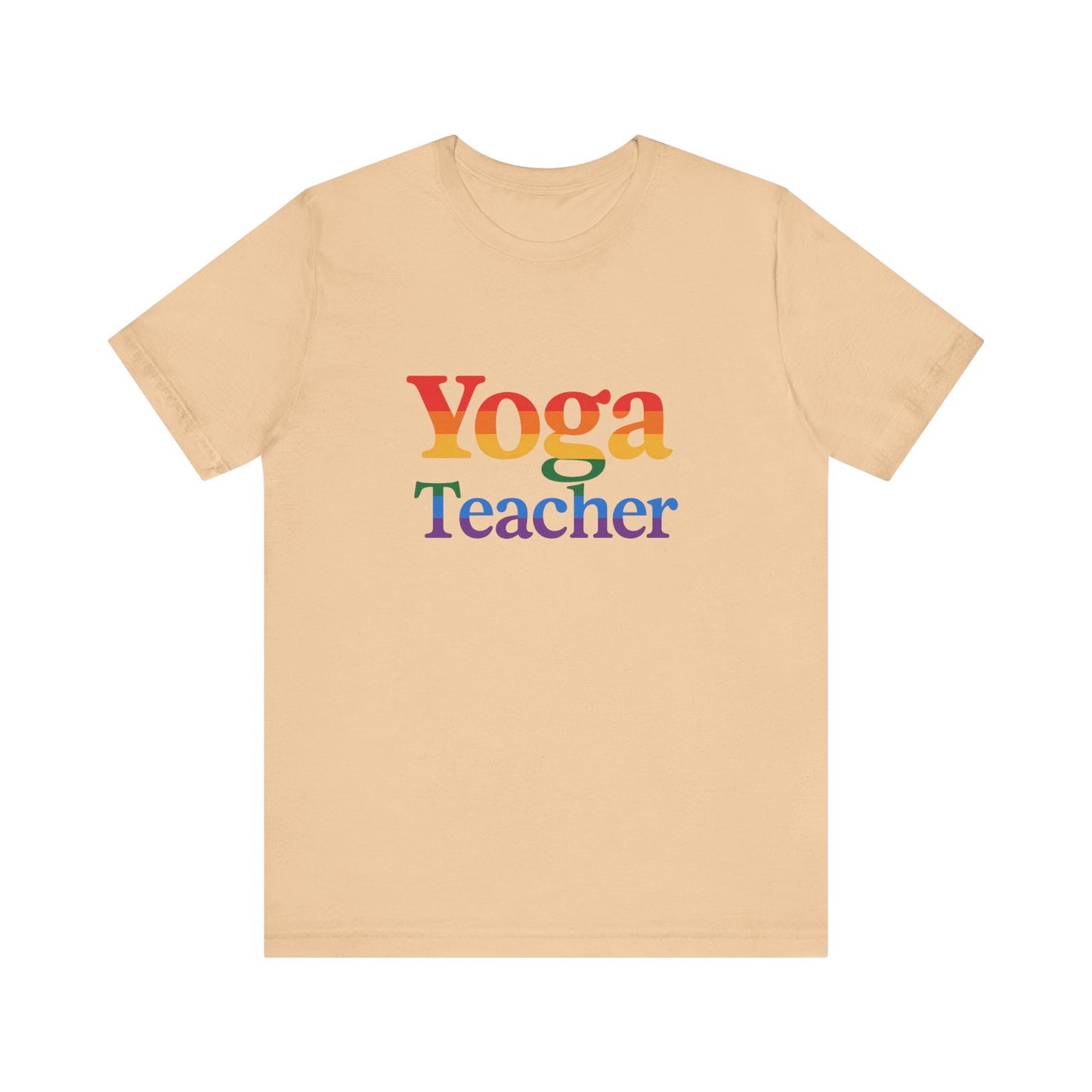 Yoga Teacher Short Sleeve Tee | Gift for Yoga Instructors, Wellness Apparel, Relaxed Fit Shirt, Yoga Lover Gifts, Summer Casual Wear