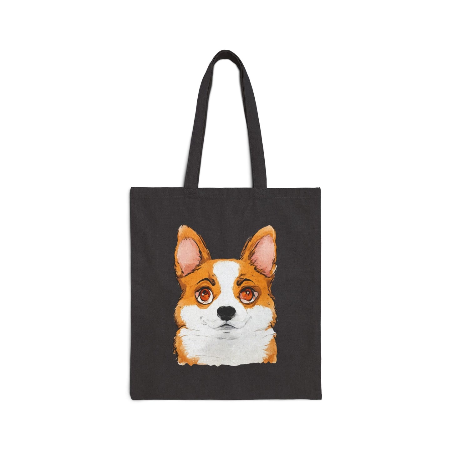 Cute Corgi Canvas Tote Bag | Durable Dog Lover Gift & Reusable Shopping Tote