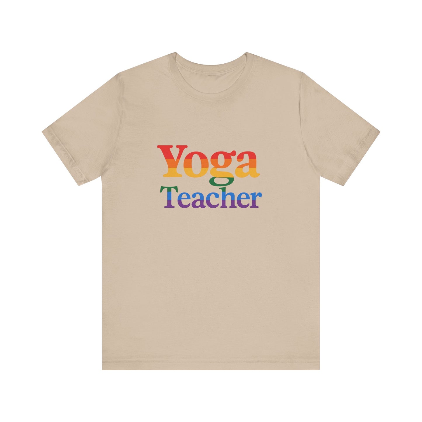 Yoga Teacher Short Sleeve Tee | Gift for Yoga Instructors, Wellness Apparel, Relaxed Fit Shirt, Yoga Lover Gifts, Summer Casual Wear
