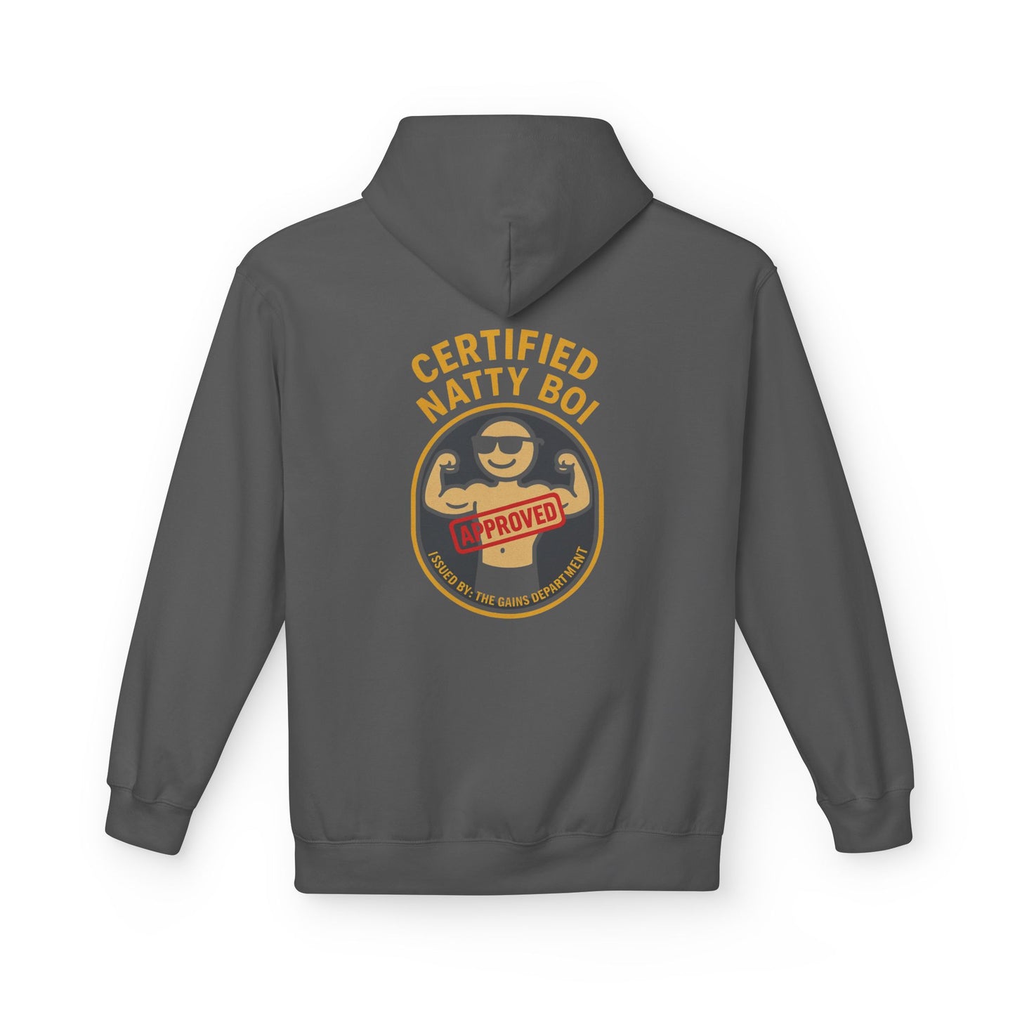 Lifetime Natty Midweight Hoodie | Certified Gym Enthusiast & Fitness Gift