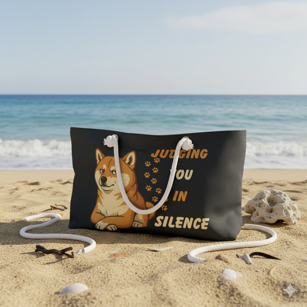 Shiba Inu Weekender Bag | Fun Dog Lover Travel Tote & Pet Owner Gift
