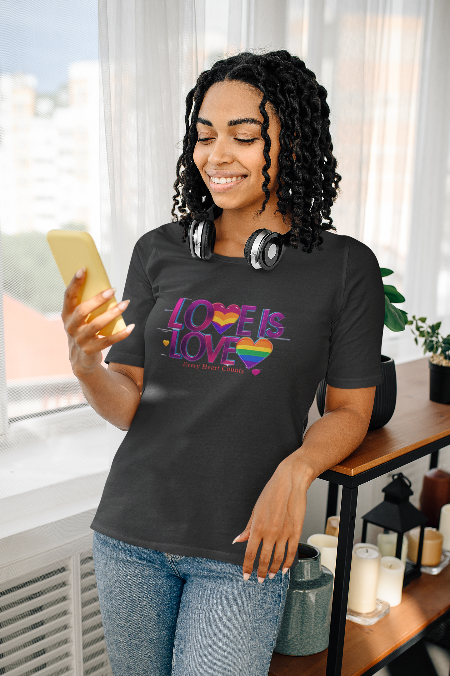 Pride Rainbow Heart T-Shirt | LGBTQ+ Apparel & Love Is Love Tee