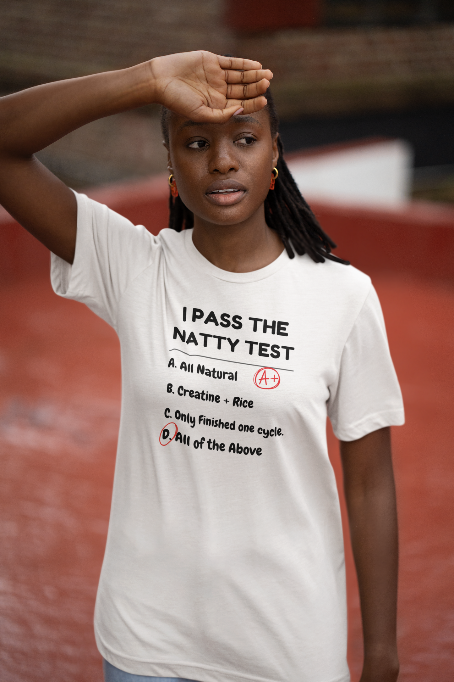 Funny Gym Humor Tee - "I Pass The Natty Test" Short Sleeve Unisex Shirt