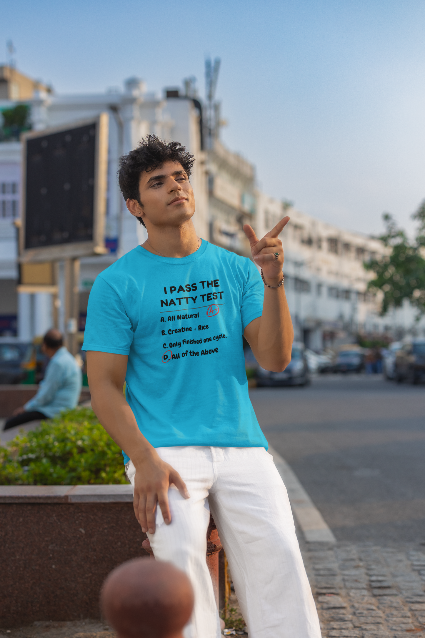 Funny Gym Humor Tee - "I Pass The Natty Test" Short Sleeve Unisex Shirt