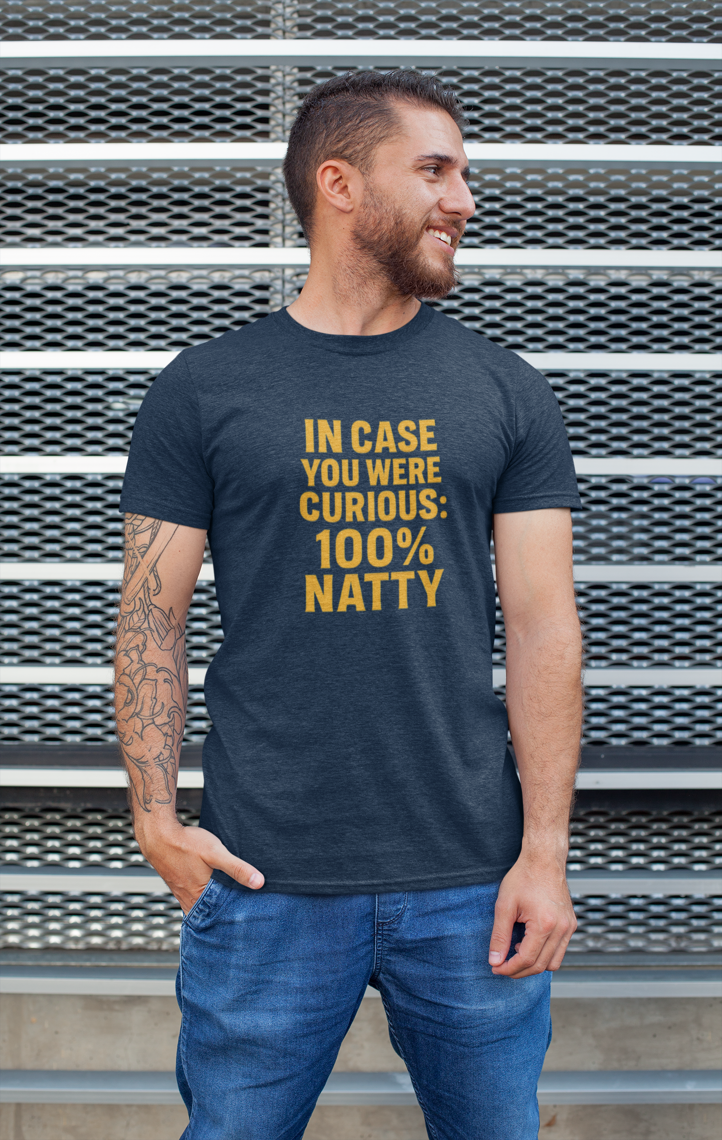In Case You Were Curious 100% Natty T-Shirt | Funny Gym & Workout Tee