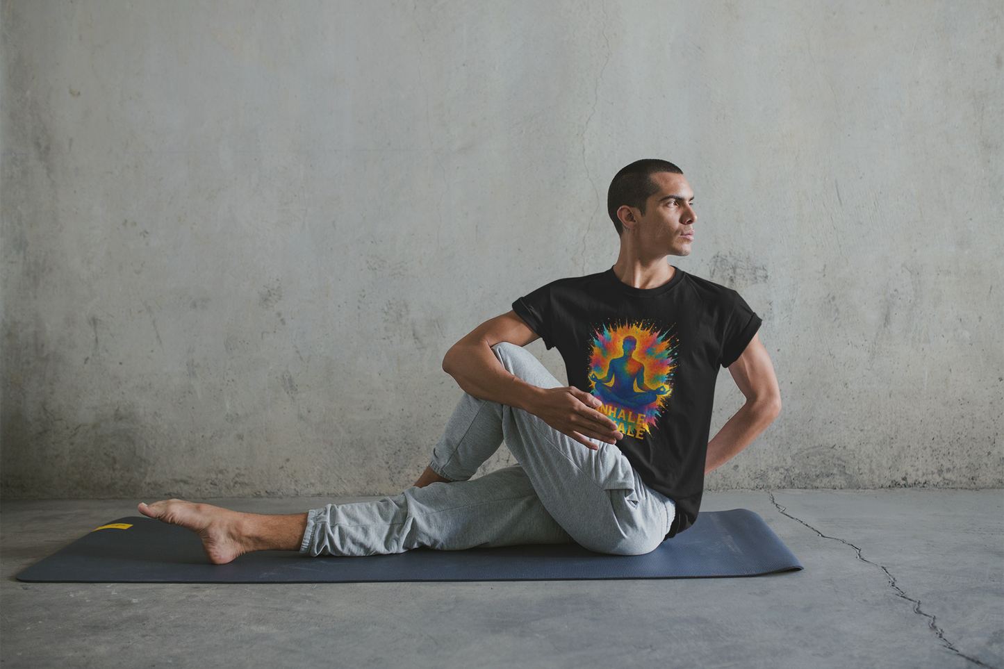 "Inhale Exhale" Mindfulness Tee | Yoga & Meditation Gift, Bohemian Style Shirt