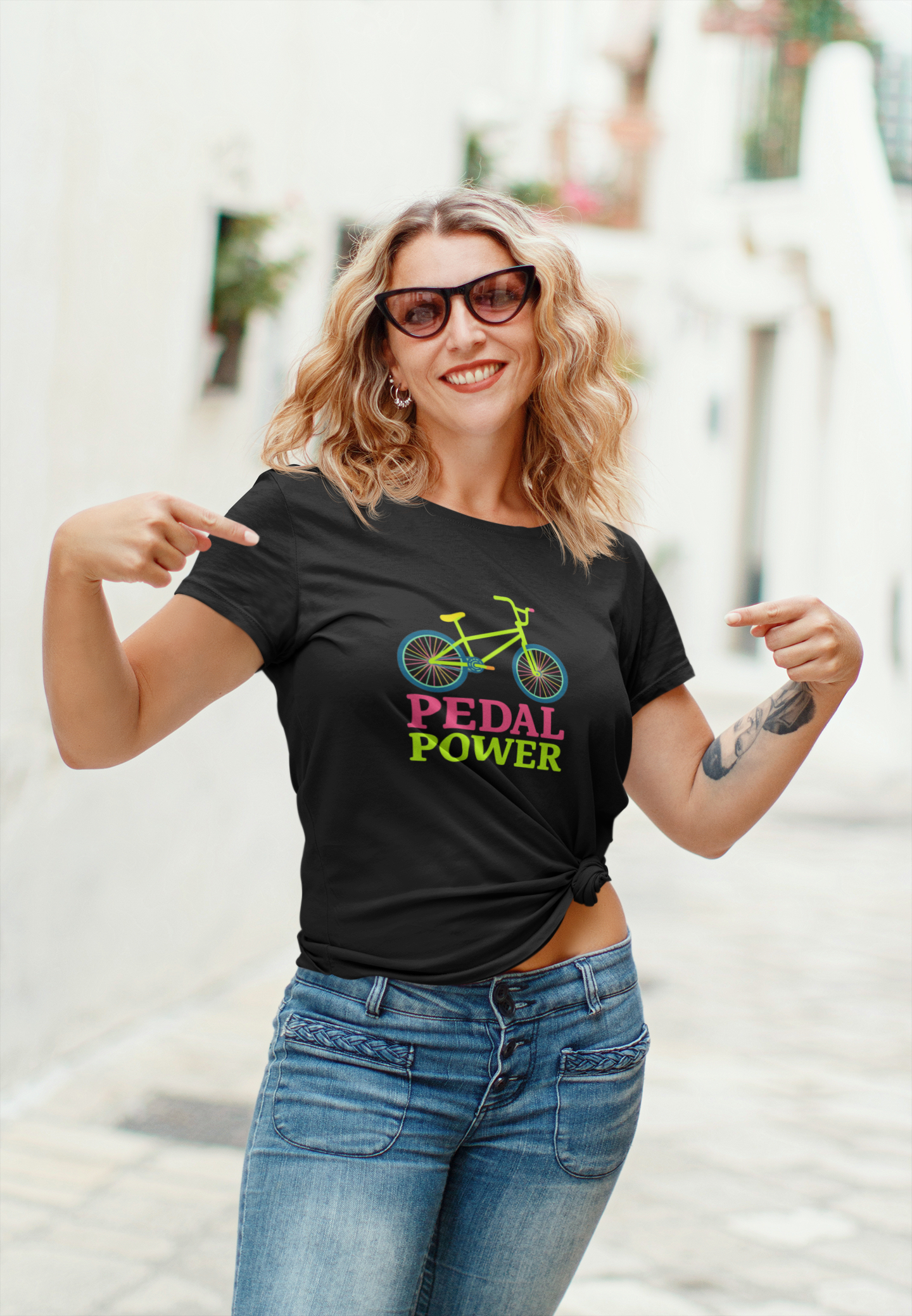 "Pedal Power" Unisex Cycling Tee | Bike Lover Gift & Workout Top