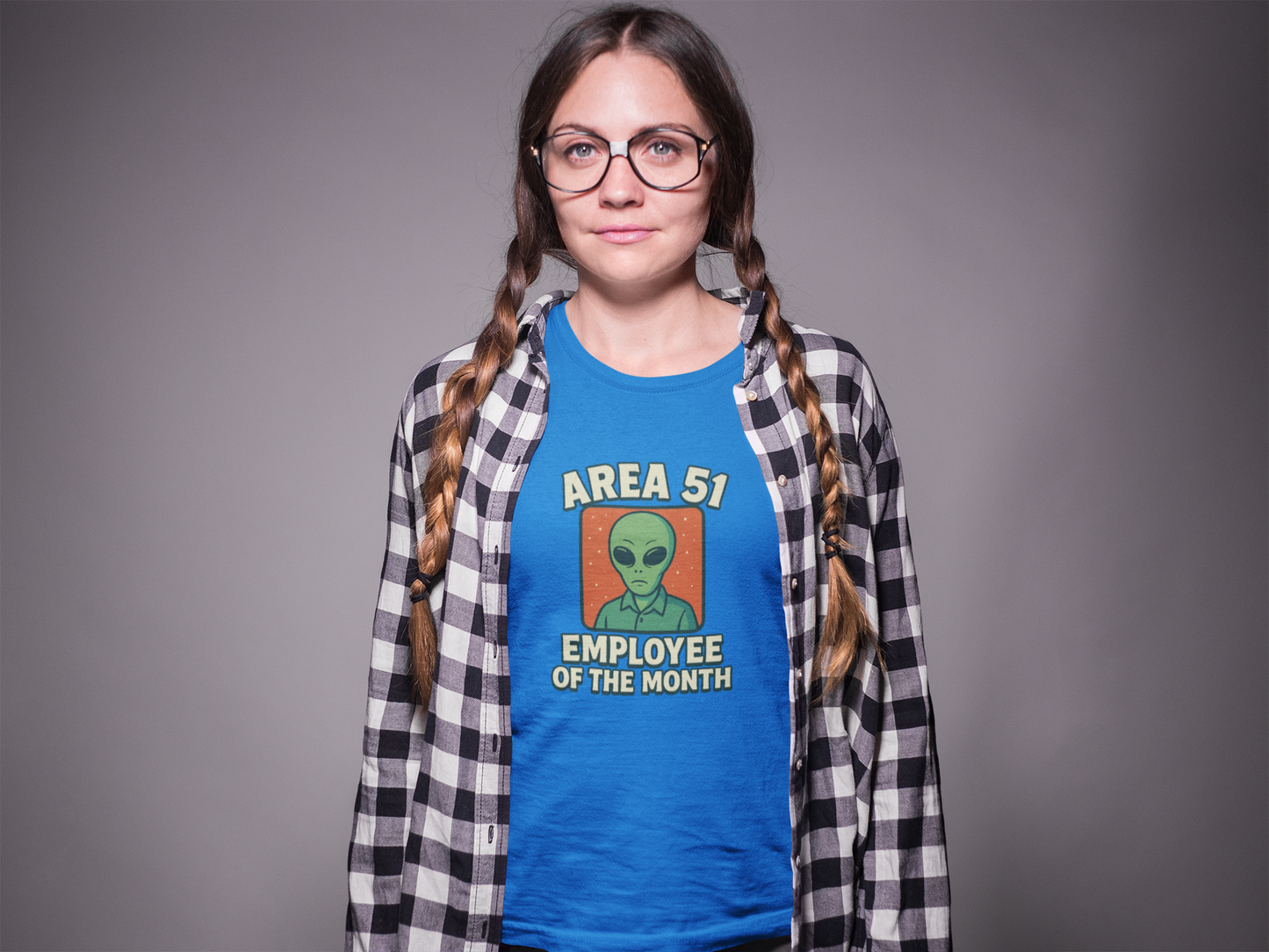 Area 51 Employee of the Month T-Shirt | Funny Alien Graphic Tee