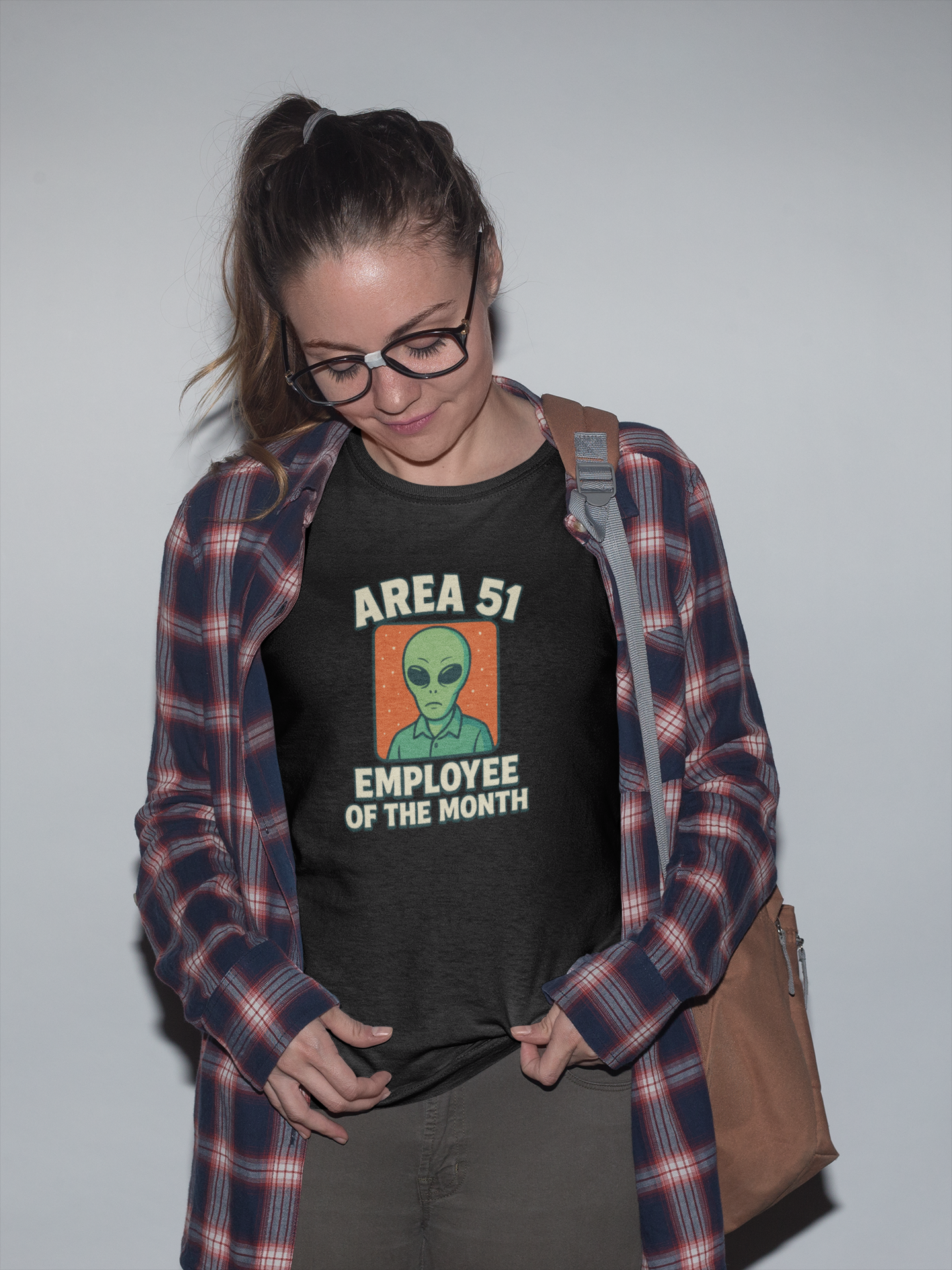 Area 51 Employee of the Month T-Shirt | Funny Alien Graphic Tee