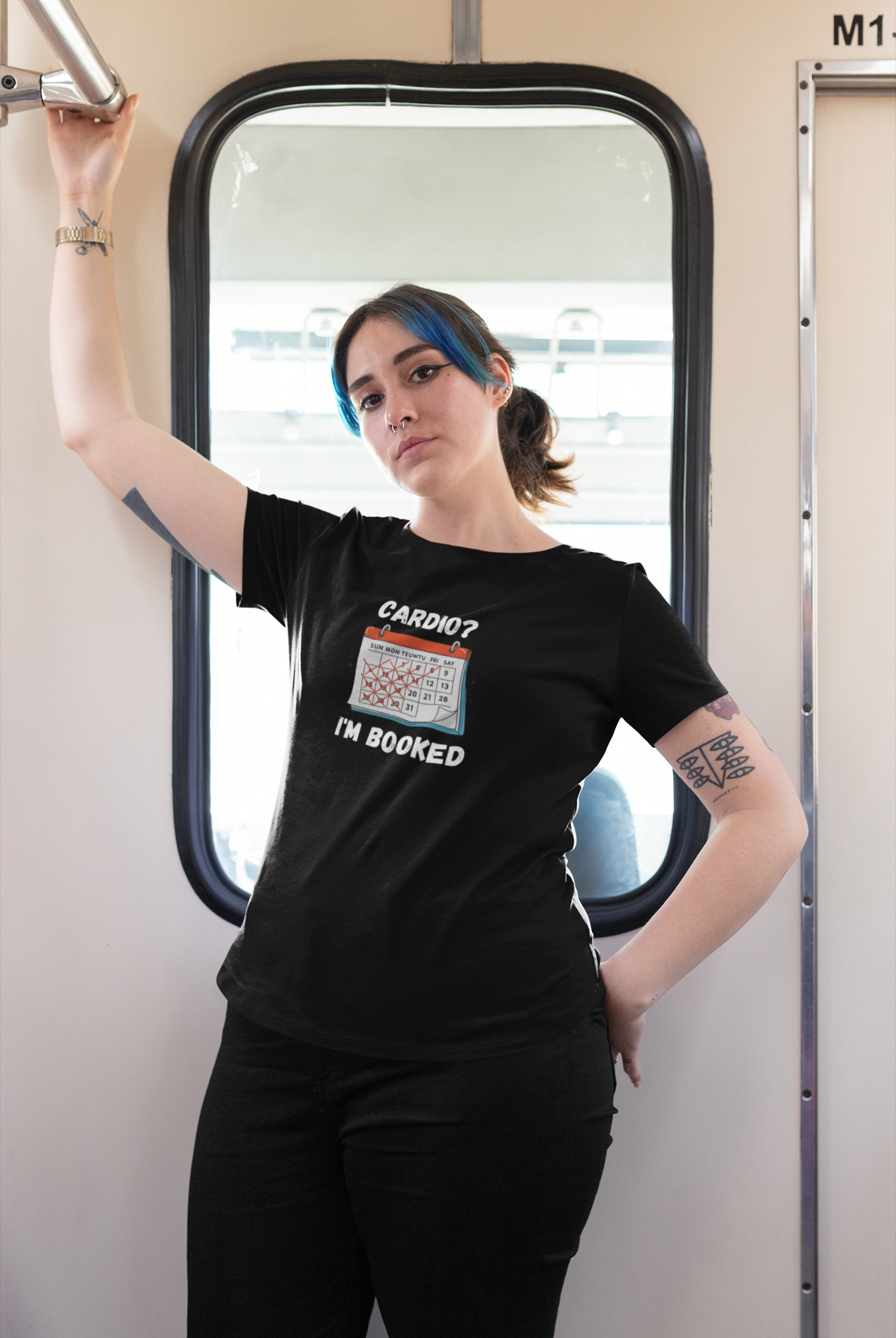 Cardio? I'm Booked" Funny Fitness T-Shirt | Unisex Gym Humor Tee