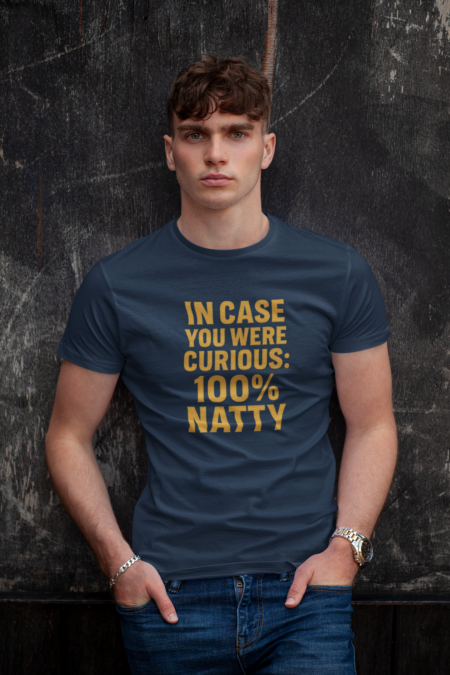 In Case You Were Curious 100% Natty T-Shirt | Funny Gym & Workout Tee