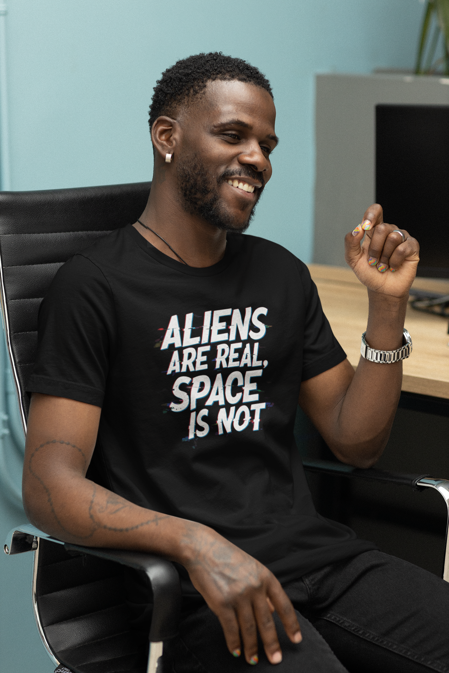 Funny Alien T-Shirt | "Aliens Are Real, Space Is Not" Unisex Tee