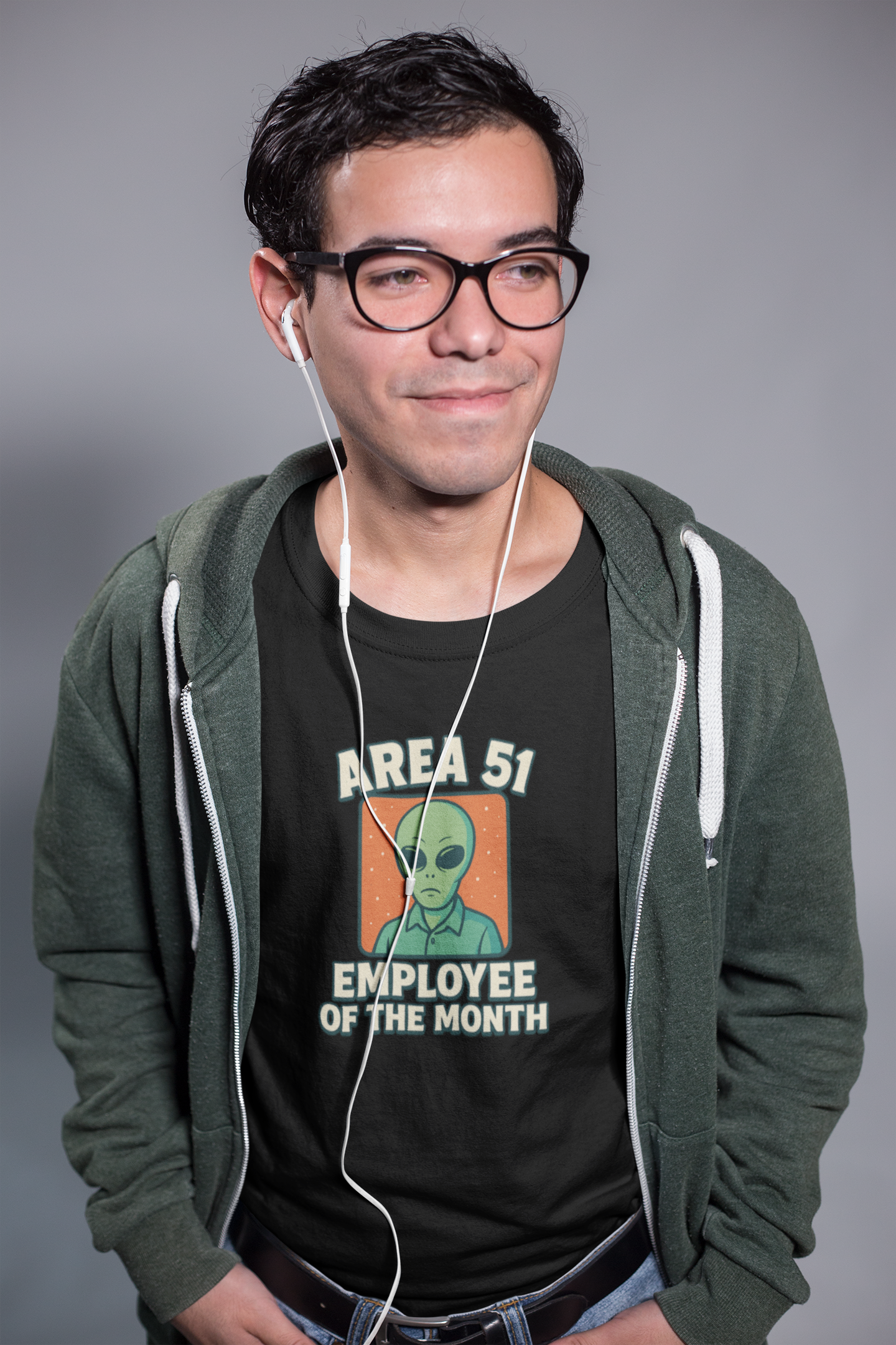 Area 51 Employee of the Month T-Shirt | Funny Alien Graphic Tee