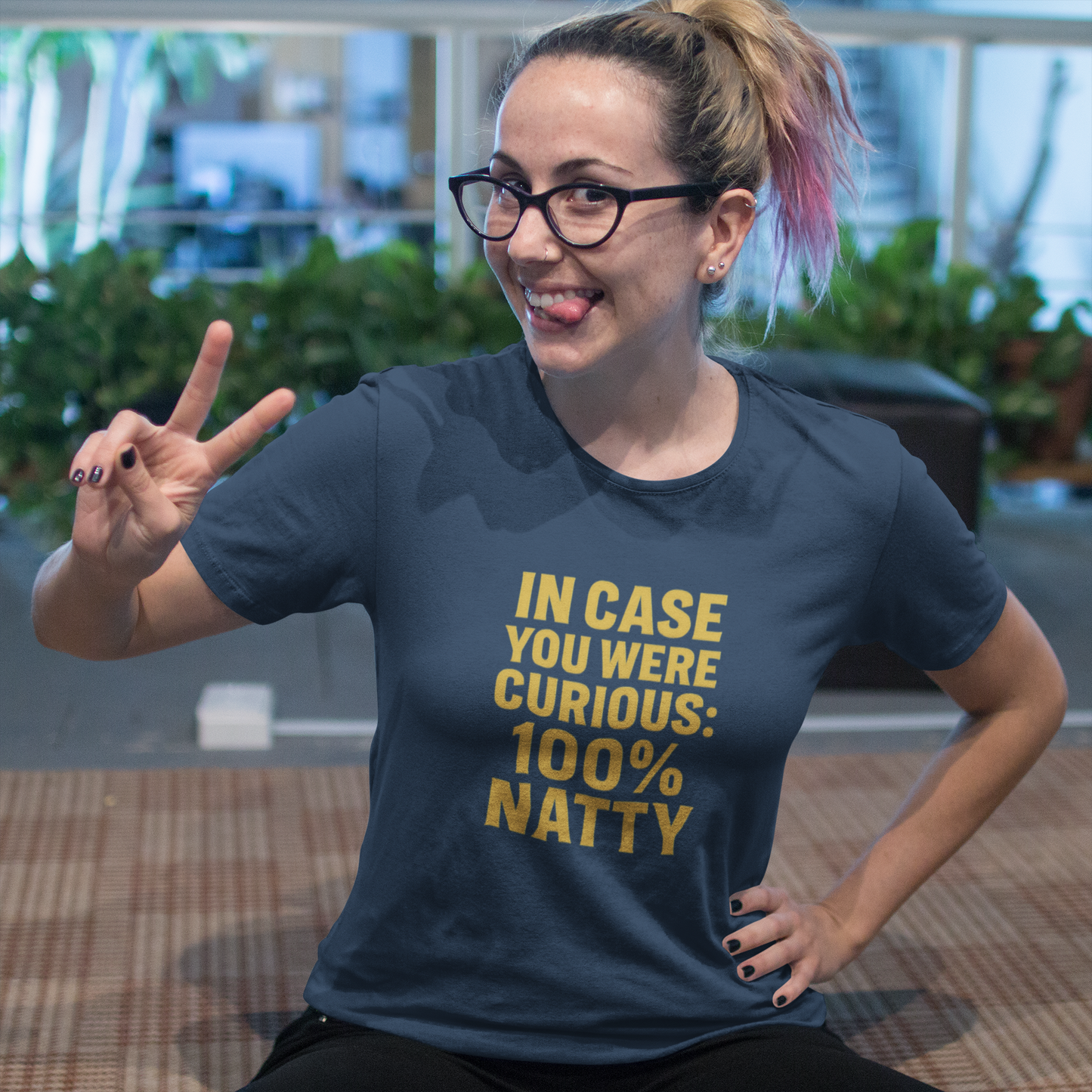 In Case You Were Curious 100% Natty T-Shirt | Funny Gym & Workout Tee